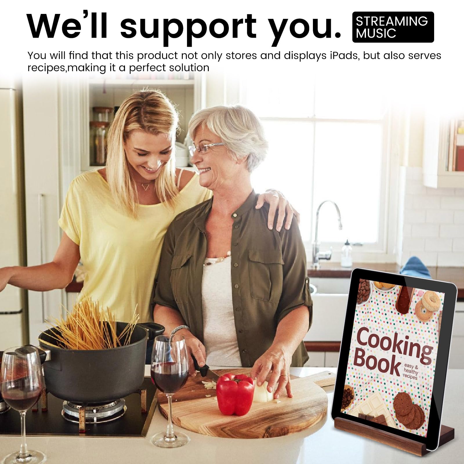 Simesove Audio Tabletop Record Holder,Now Playing Vinyl Record Stand Display,Vinyl Holder, Vinyl Stand For Albums, Cd, Ipad,Mini