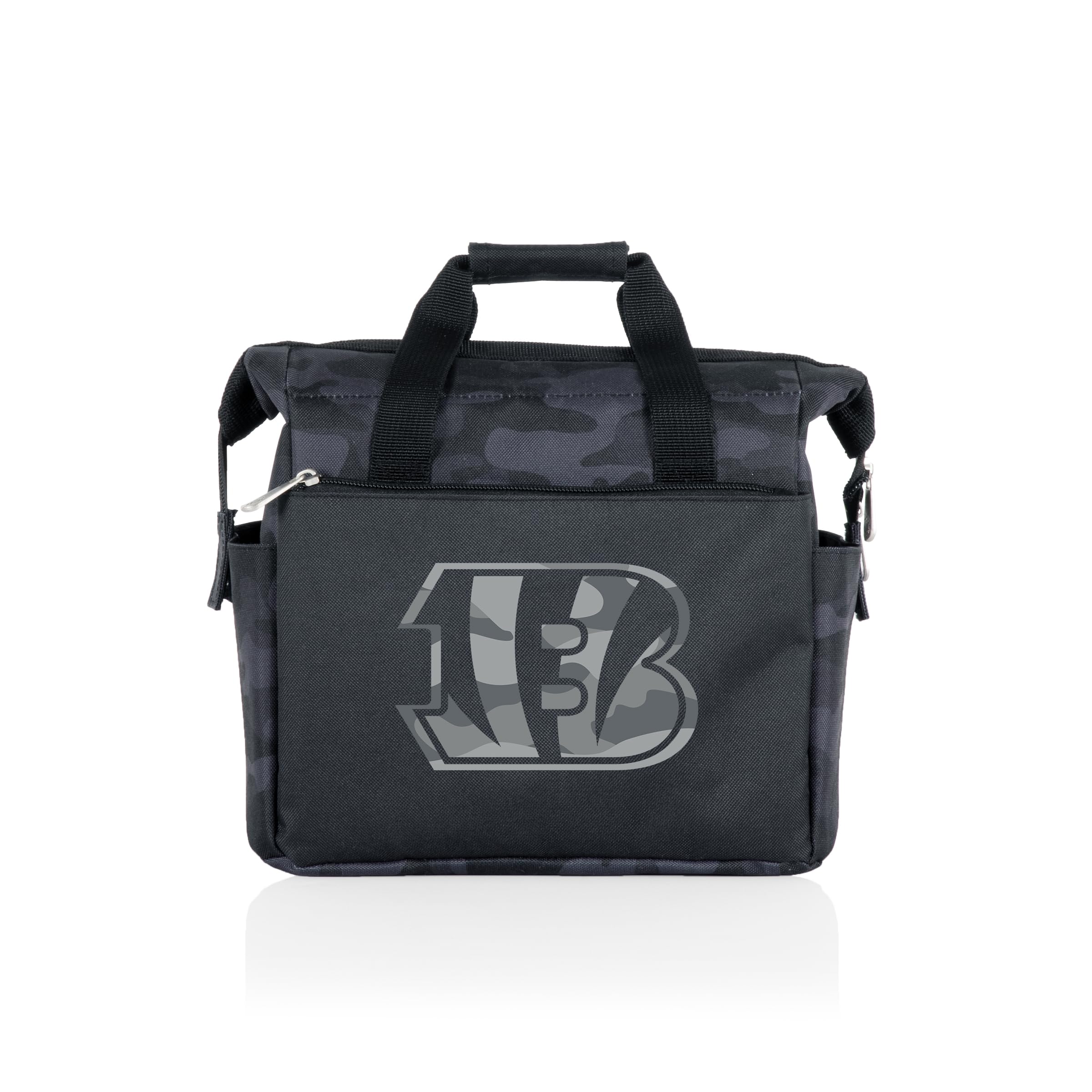 Picnic Time Nfl Cincinnati Bengals On The Go Lunch Bag Cooler, Soft Cooler Lunch Box, Insulated Lunch Bag, (Black Camo)