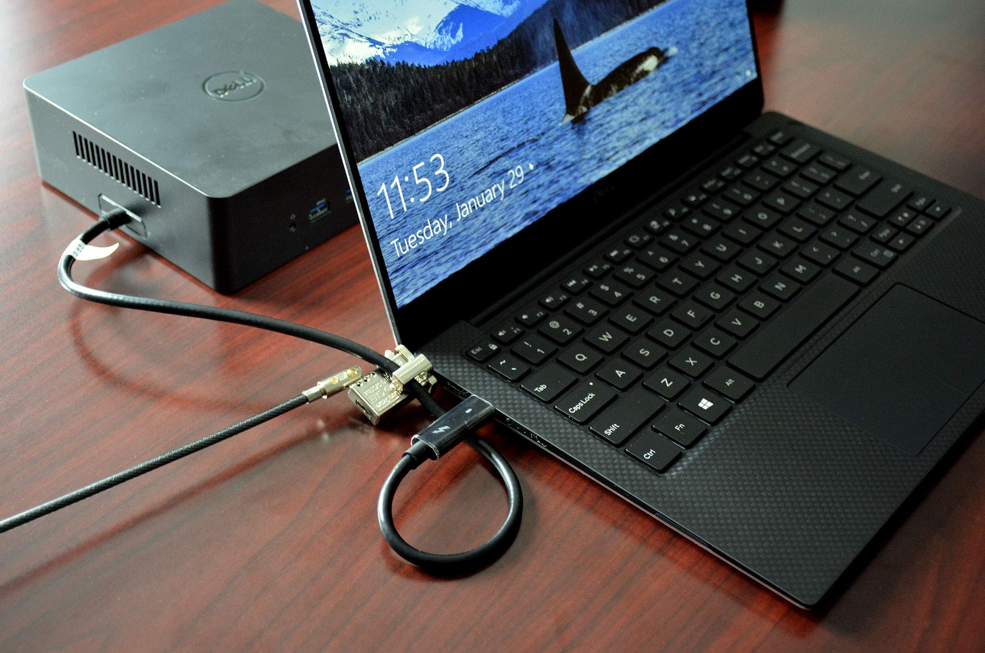 Noble Locks Tz18T Low Profile Wedge Lock With Flat Key For Dell Consumer & Gaming Laptops