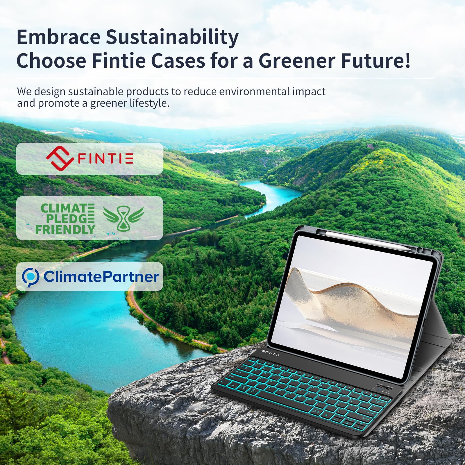 Fintie Keyboard Case For Ipad Pro 13 Inch (M4) 2024 With Pencil Holder   Soft Tpu Back Cover With Magnetically Detachable Blueto