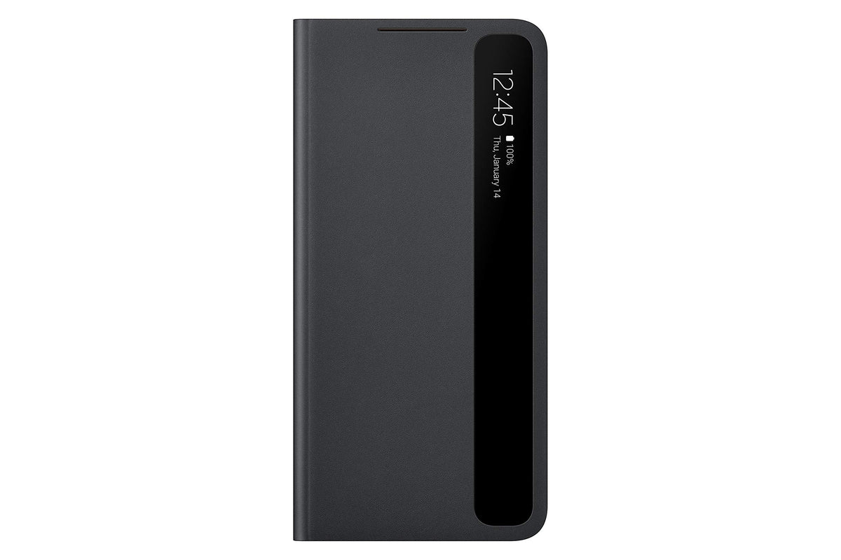 Samsung Galaxy S21+ Case, S View Flip Cover   Black (Us Version)