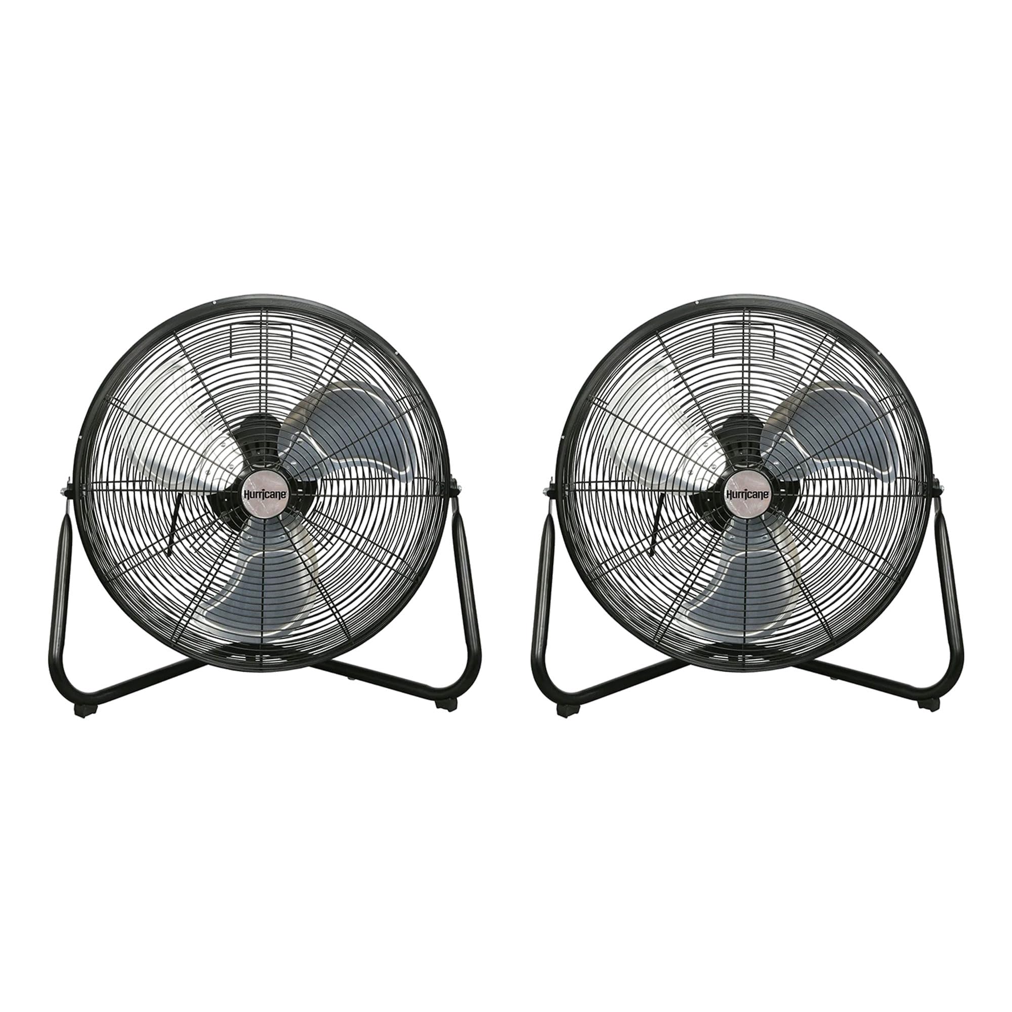 Hurricane Pro Series 20 Inch High Velocity Metal Orbital Wall Floor Fan With 3 Adjustable Speed Settings And 360 Degree Oscillat