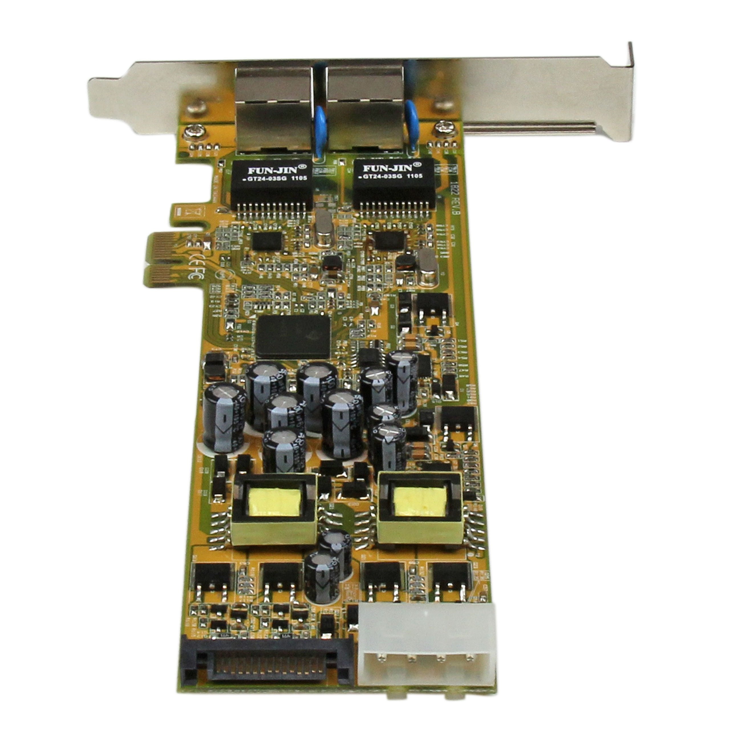Startech.Com Dual Port Pci Express Gigabit Ethernet Network Card Adapter   2 Port Pcie Nic 10/100/100 Server Adapter With Poe Ps