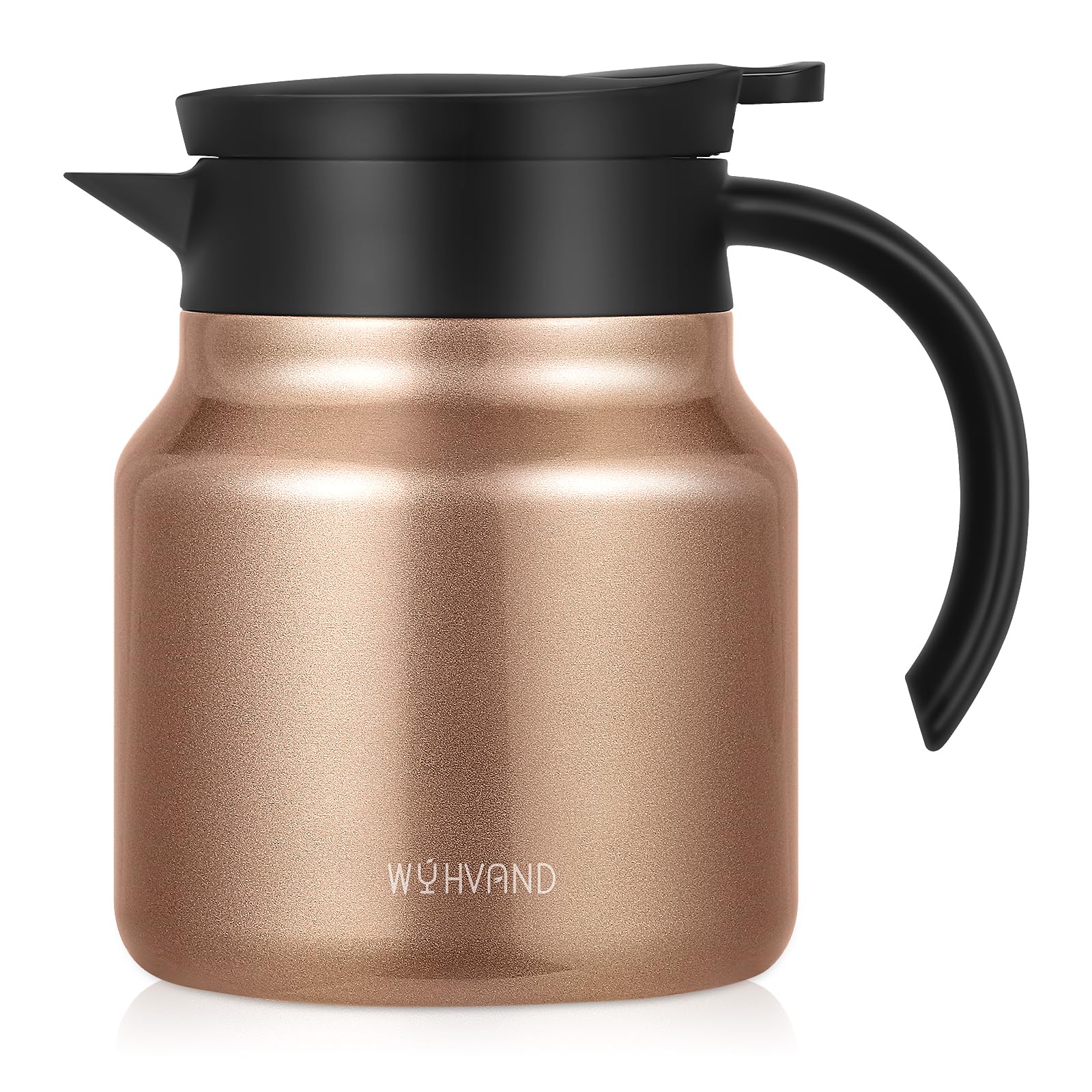 Wyhvand 27Oz Thermal Coffee Carafe For Hot/Cold, Stainless Steel Thermos Carafe For Hot Liquids, Dustproof Insulated Hot Water C
