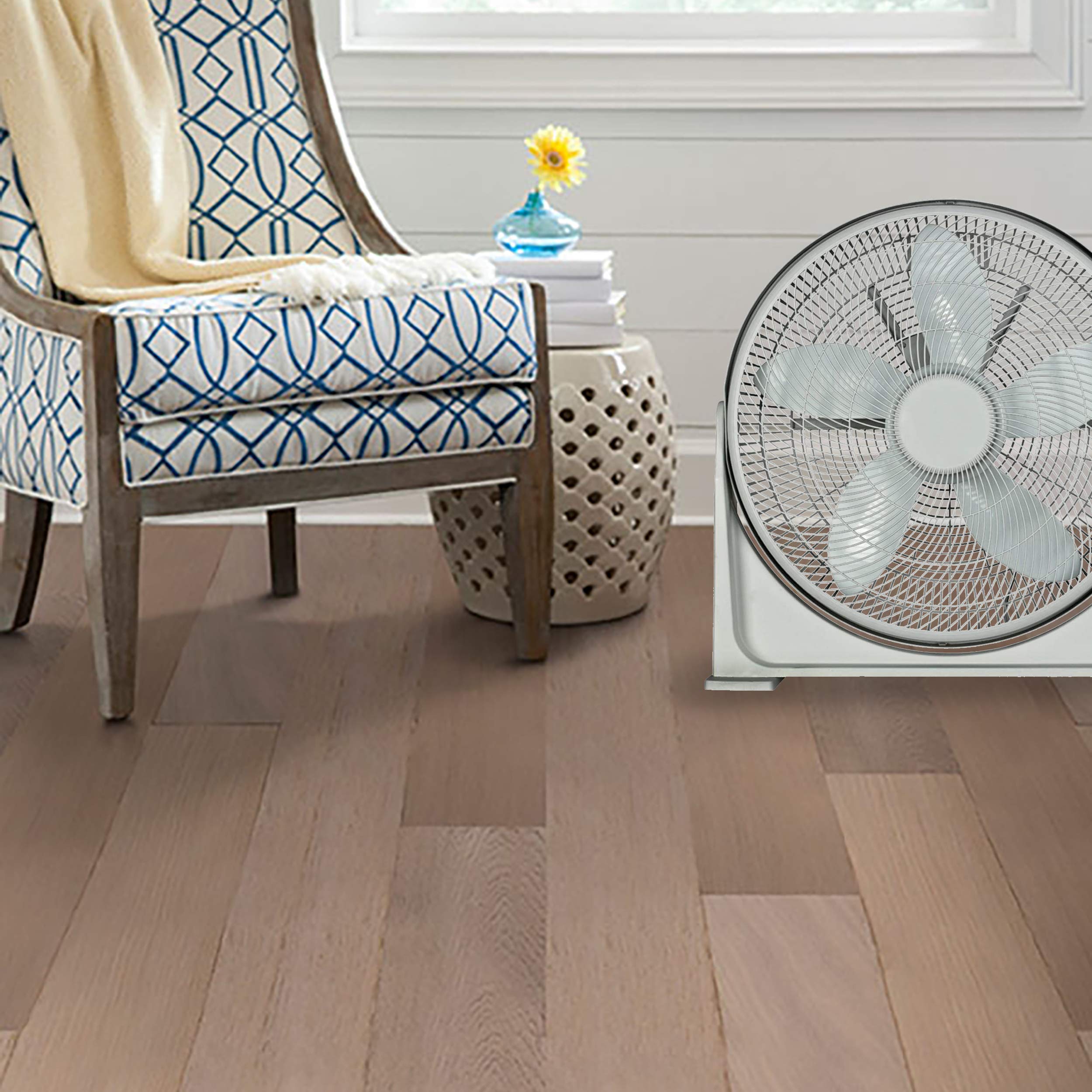 Optimus F 7200 Indoor Plug In Fan, Household, Black