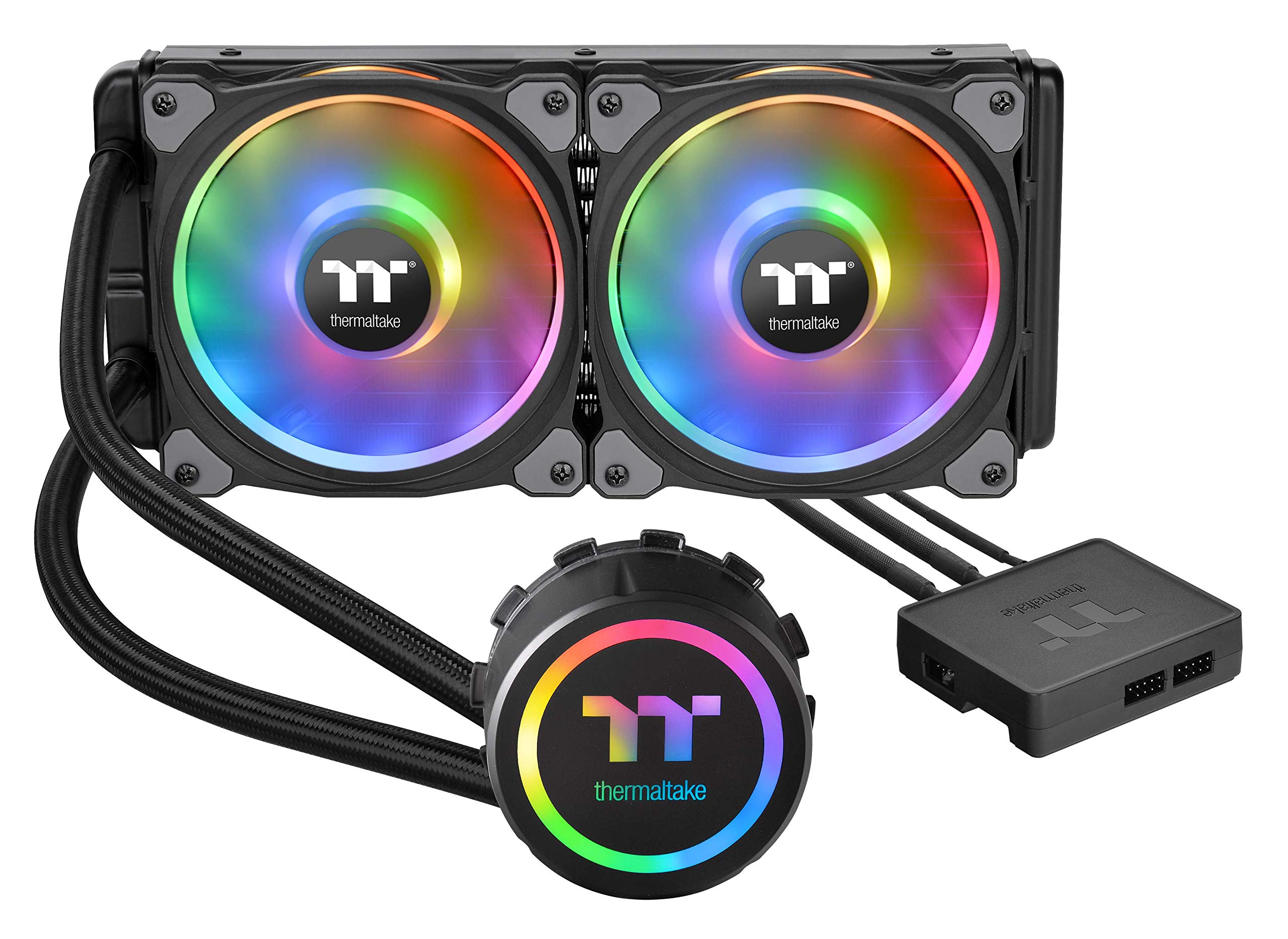 Thermaltake Floe DX 240mm, Dual Ring LED, 16.8 Million Color Software Enabled (TT RGB Plus/Alexa/Razer Chroma), AMD (AM5/AM4)/In