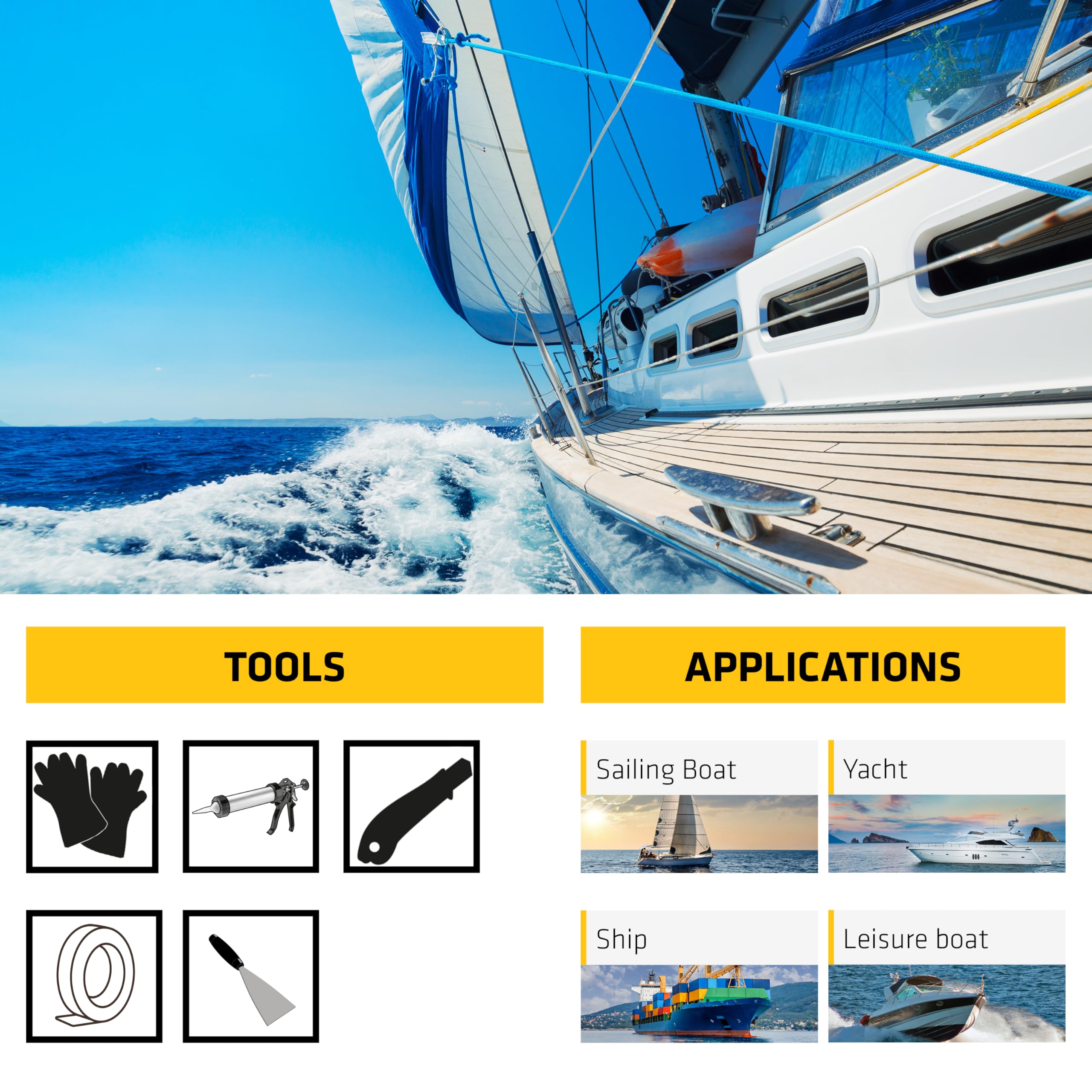 Sikaflex-291, Black, General All-Purpose Fast Cure Marine Adhesive And Sealant. Polyurethane Sealant For Boats, 3 Fl. Oz Tube,WBIASB089SDNLF6