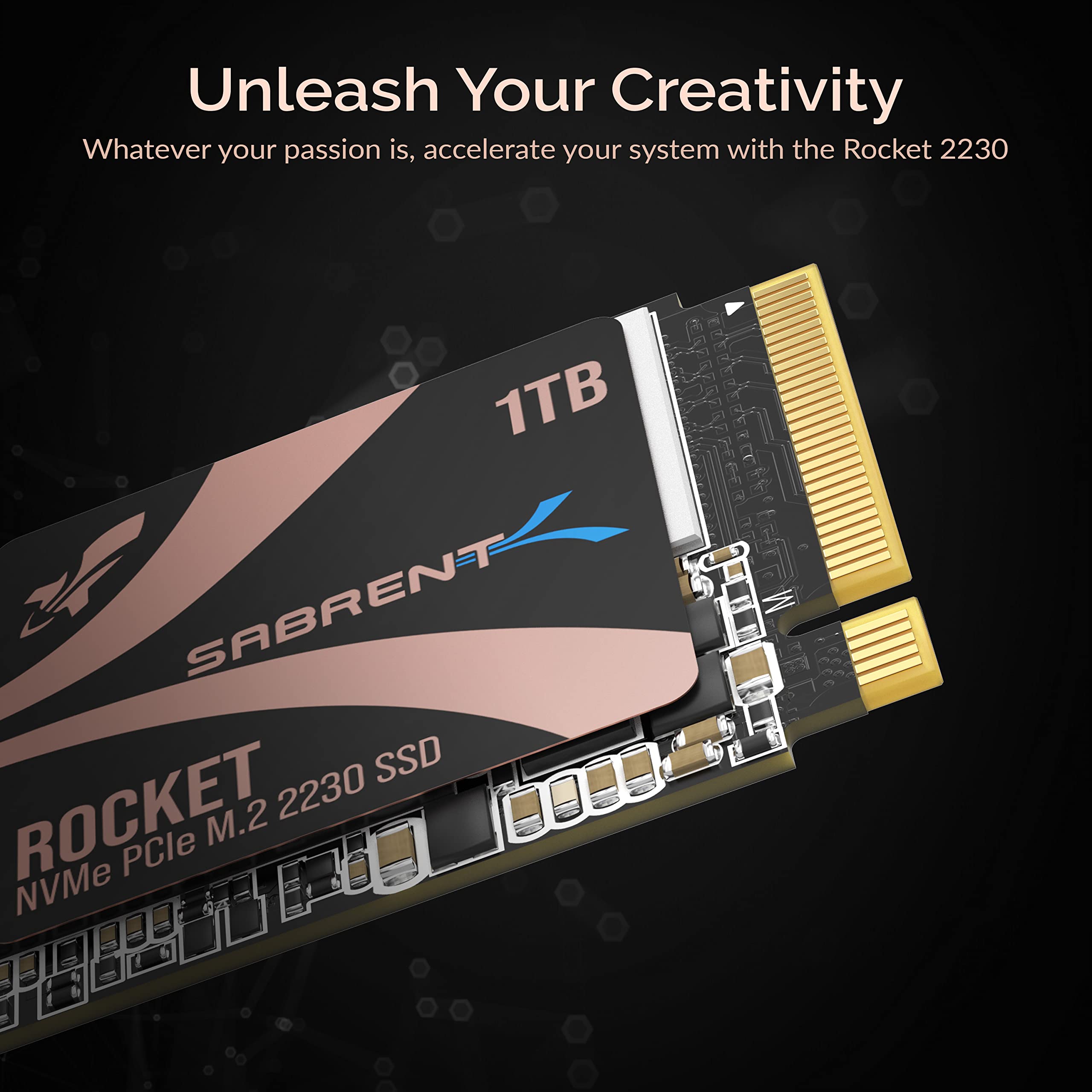 Sabrent Rocket 2230 1Tb Nvme Ssd - Pcie Gen4 M.2 2230 Internal Ssd For Steam Deck, Surface Pro, Ultrabook, Htpc - Dram-Less With