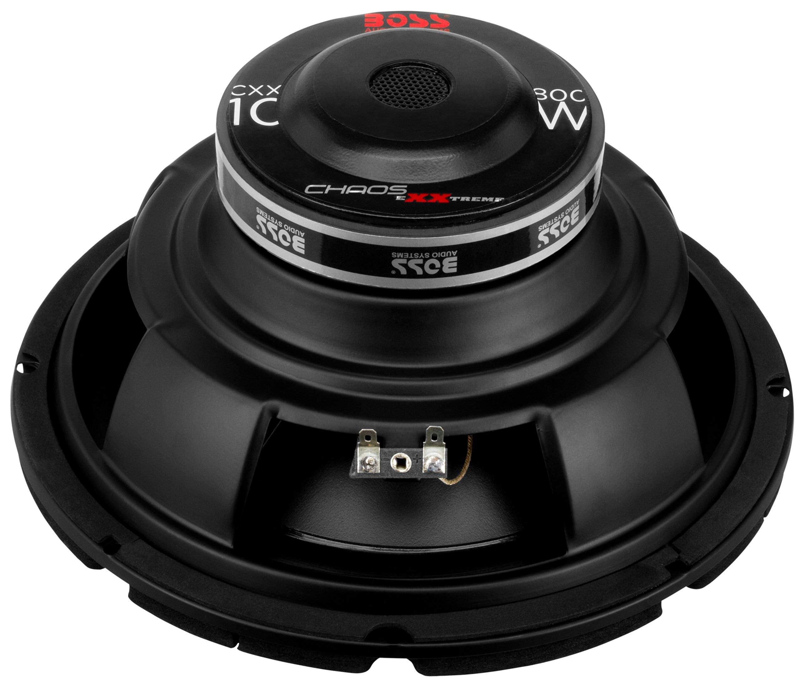 Boss Audio Systems Cxx10 Chaos Exxtreme Series 10 Inch Car Subwoofer   800 Watts Max, Single 4 Ohm Voice Coil, Hook Up To Amp