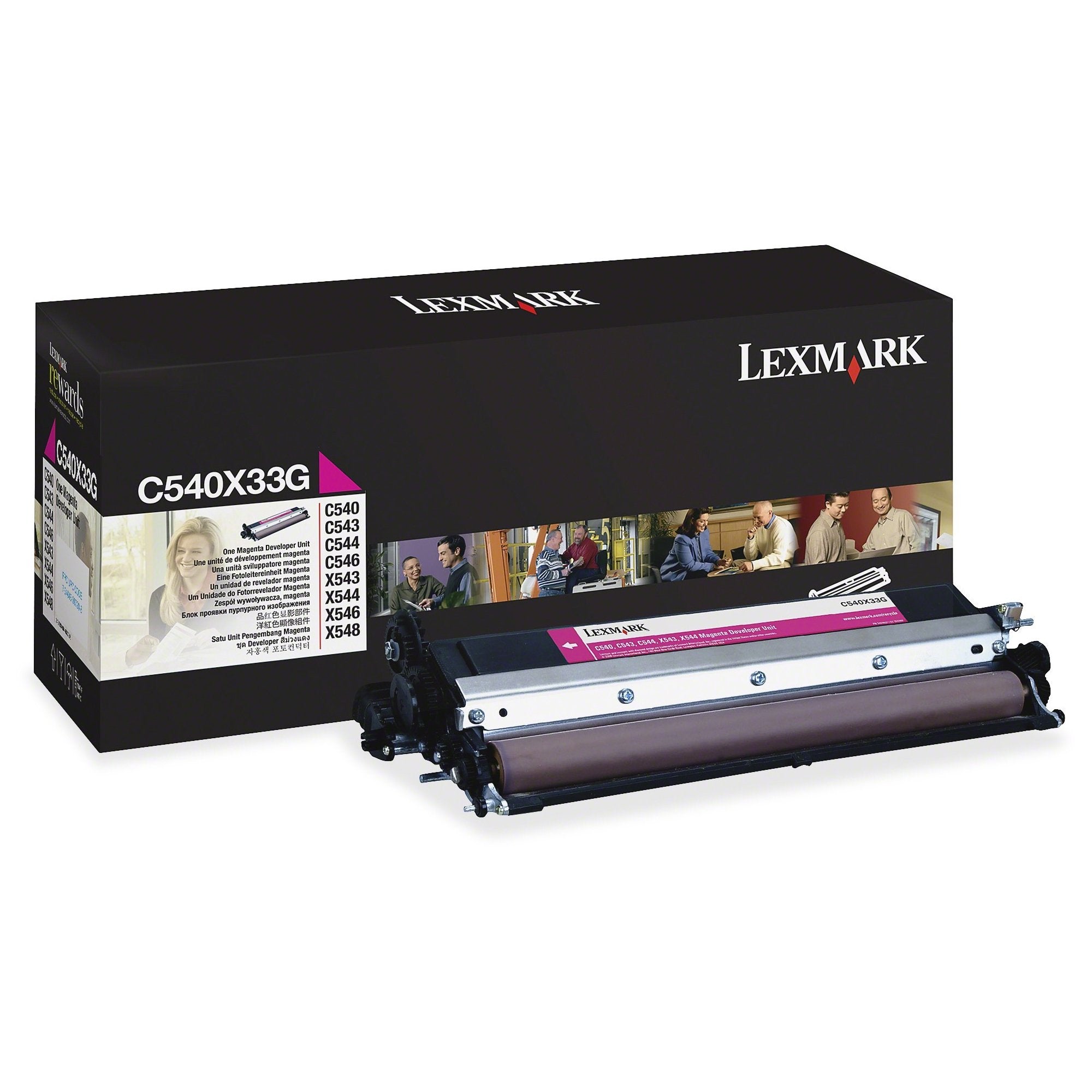 Lexmark C54X Magenta Developer Unit (C540X33G)