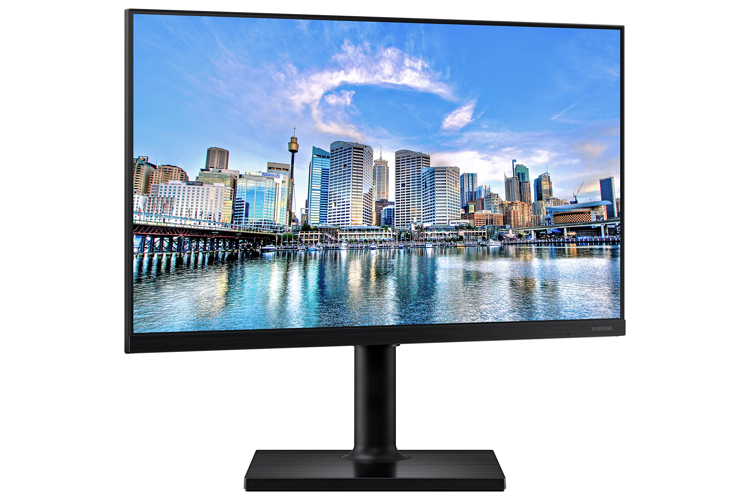 Samsung Ft45 Series 24-Inch Fhd 1080P Computer Monitor, 75Hz, Ips Panel, Hdmi, Displayport, Usb Hub, Built-In Speakers, Height A