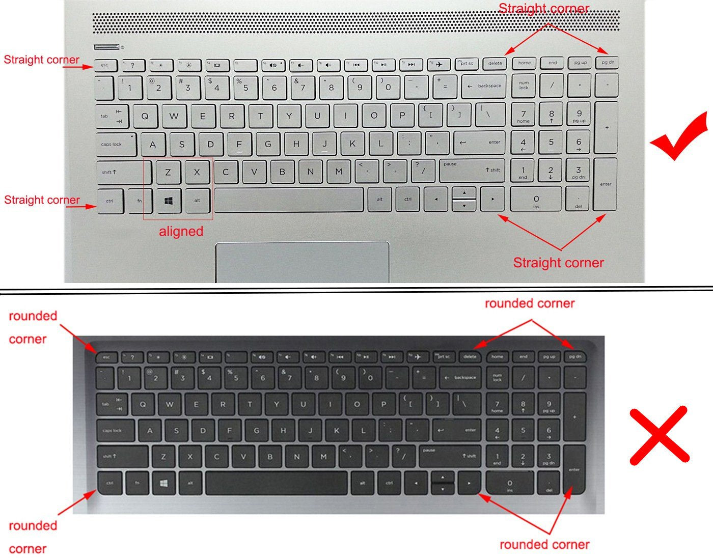 Silicone Keyboard Cover Compatible For For 15.6'' Hp Pavilion X360 15 Br075Nr, Pavilion 15 Cc 15 Cb Series 15 Cc010Nr 15 Cb010Nr