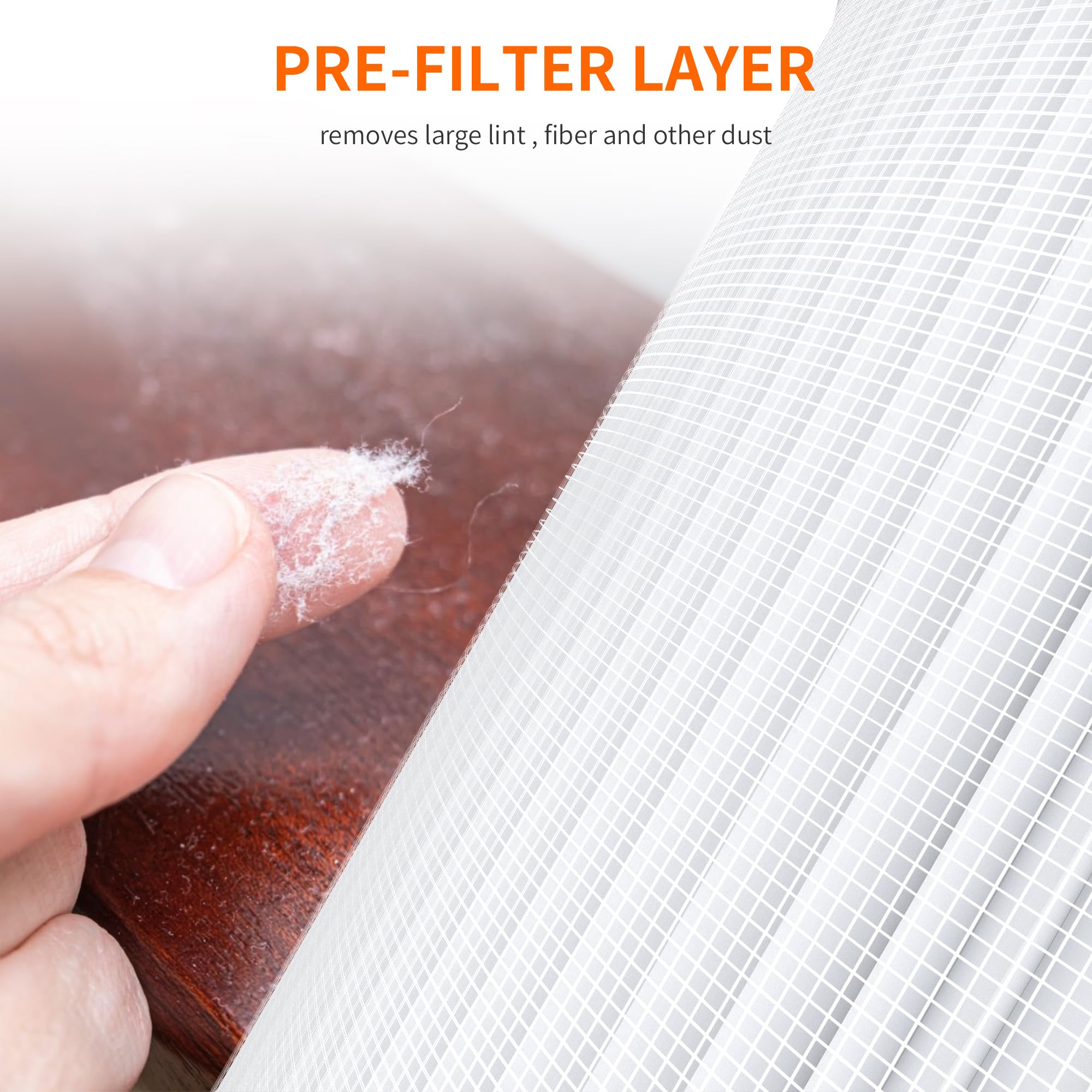 Airromi A2001 Hepa Air Purifier Replacement Filter, 3 In 1 Original Filter, Remove 99.97% Of 0.3 Micron Particle 1 Pack White Ac