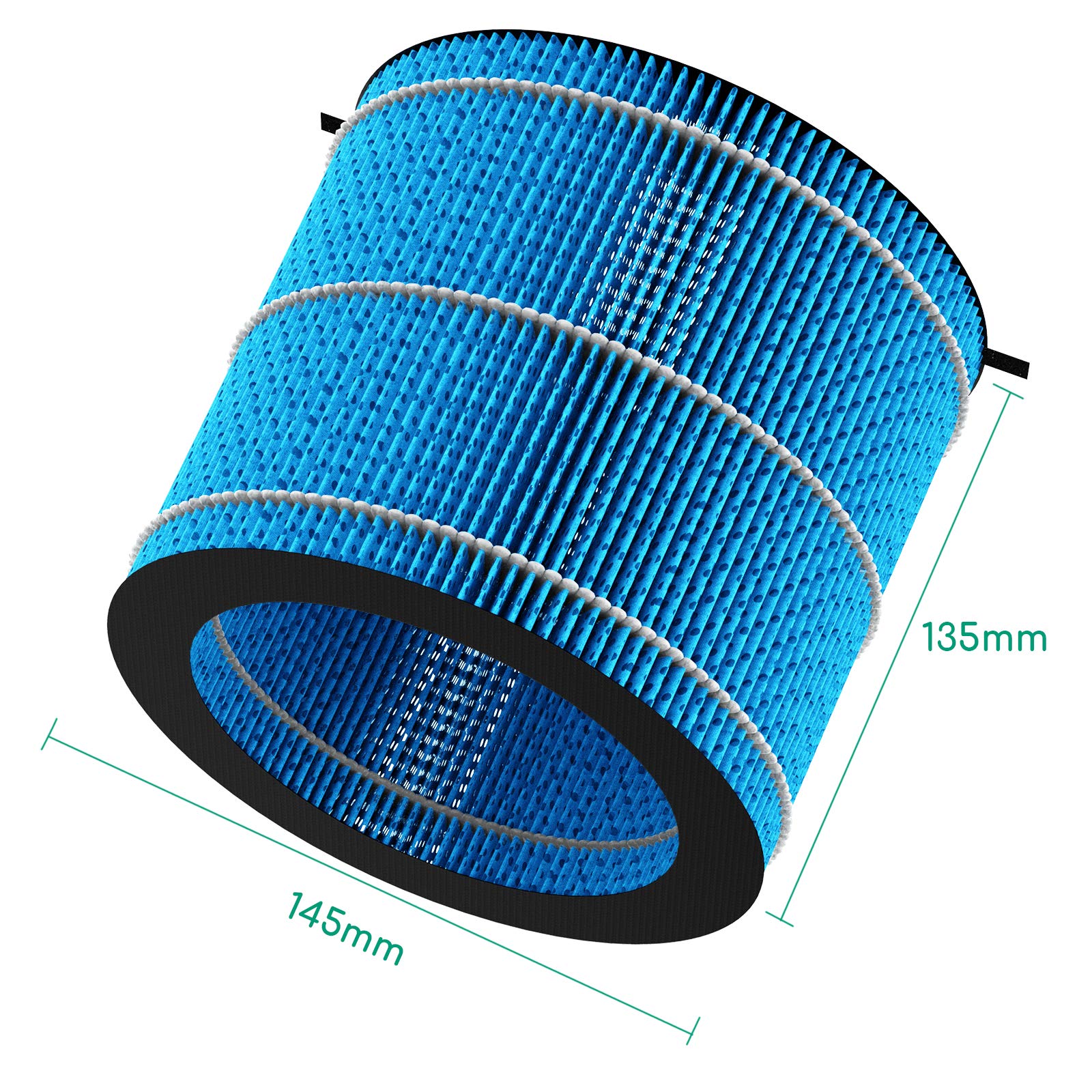 Afloia Humidifier Wicking Filter, Wet Curtain, Compatible With Miro Pro Air Purifier & Humidifier