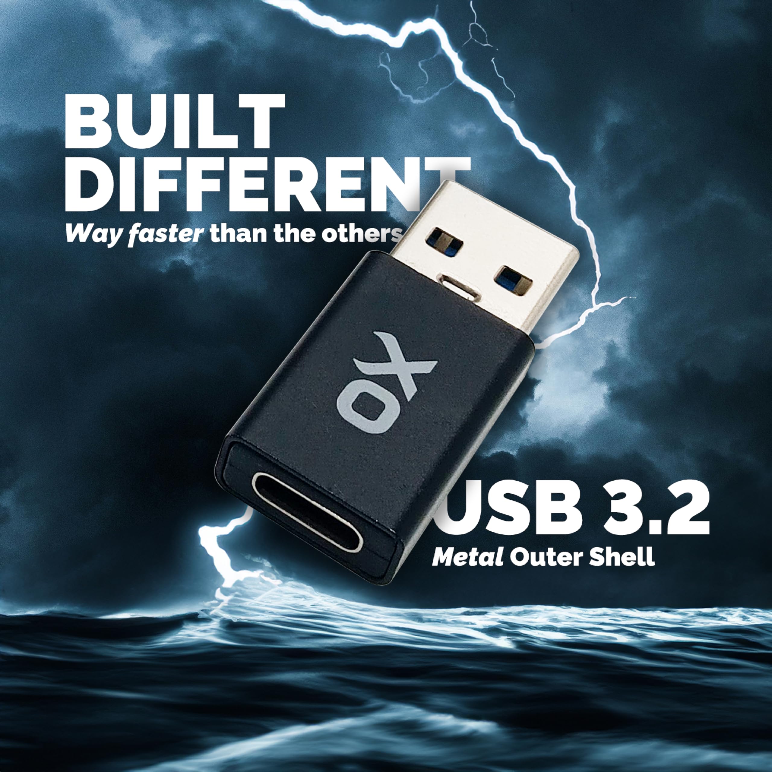 Ox Power [10Gbps] Usb To Usb C Adapter: Small But Mighty! High Speed Type C To Usb Adapter. [Usb C 3.2] Usb C To Usb A Adapter F