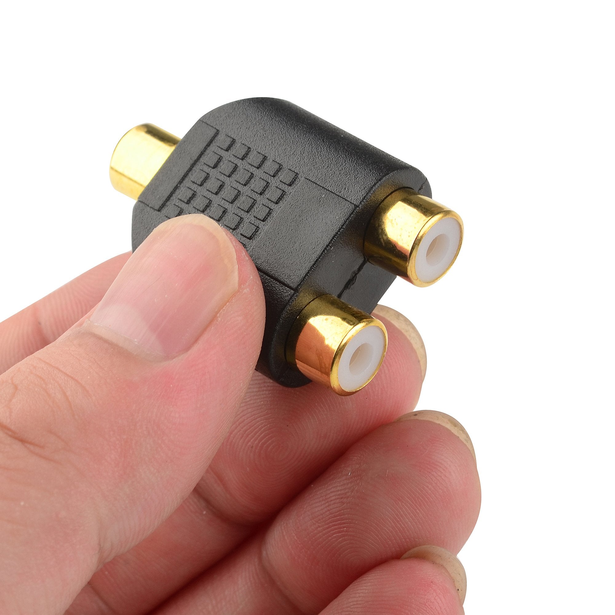 Cable Matters 5 Pack Gold Plated RCA Split Adapter