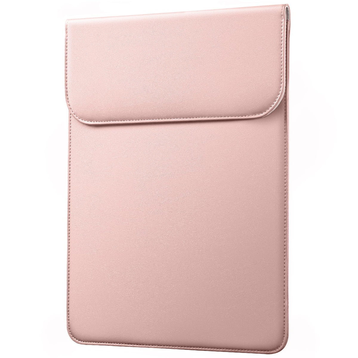 JETech Slim Laptop Sleeve for MacBook Air 13-Inch (M4/M3/M2) 2022-2025, MacBook Pro 13-Inch (M2/M1) 2016-2022, PU Leather Case (Pink)