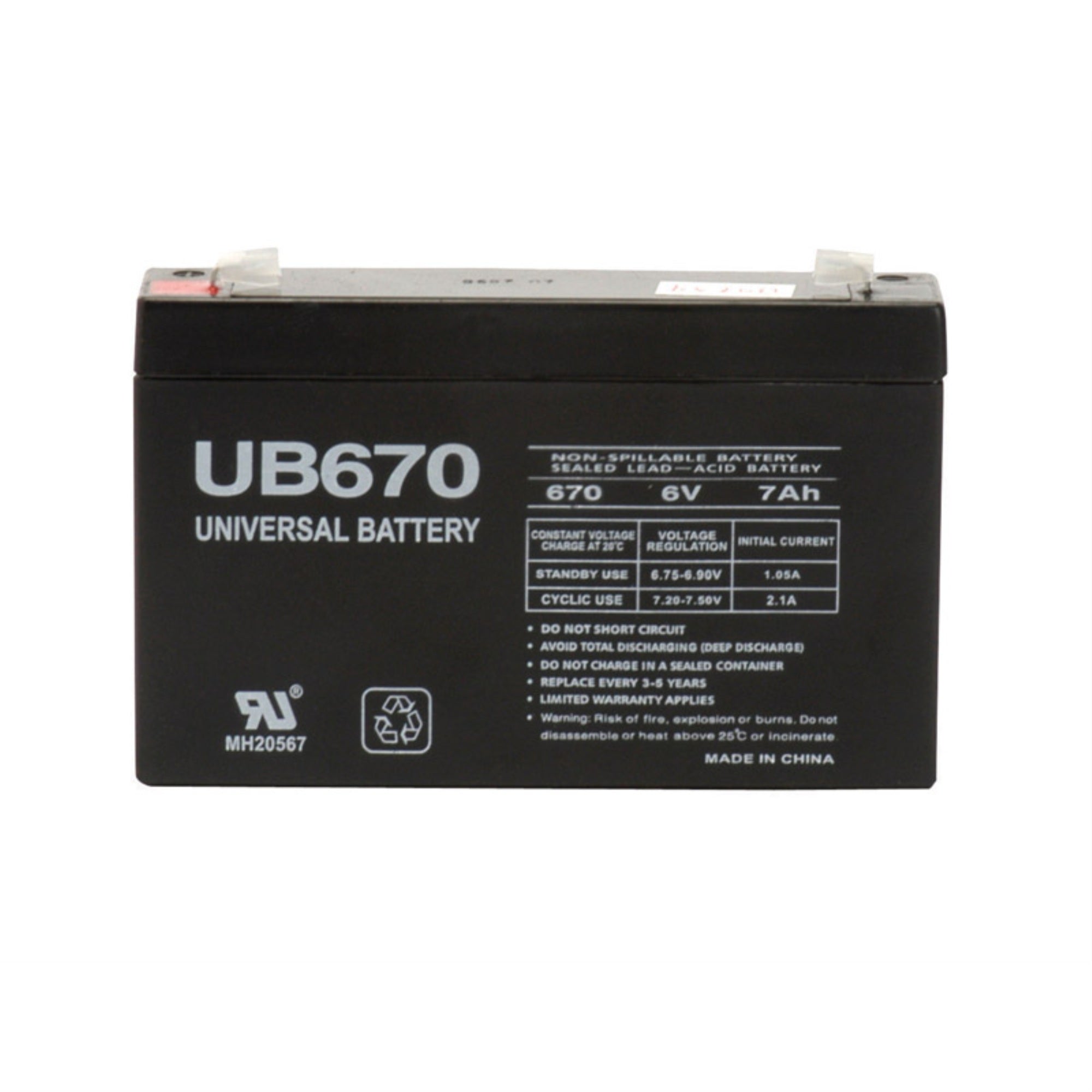 BATTERY SLA UB670 (Pack of 2)