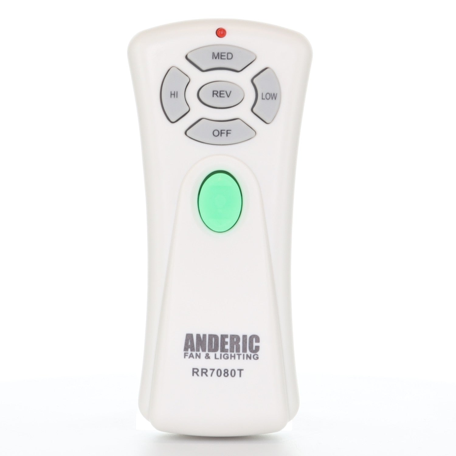 Anderic Substitute for Hampton Bay UC7080T CHQ7080T Ceiling Fan Remote Control [RR7080T]