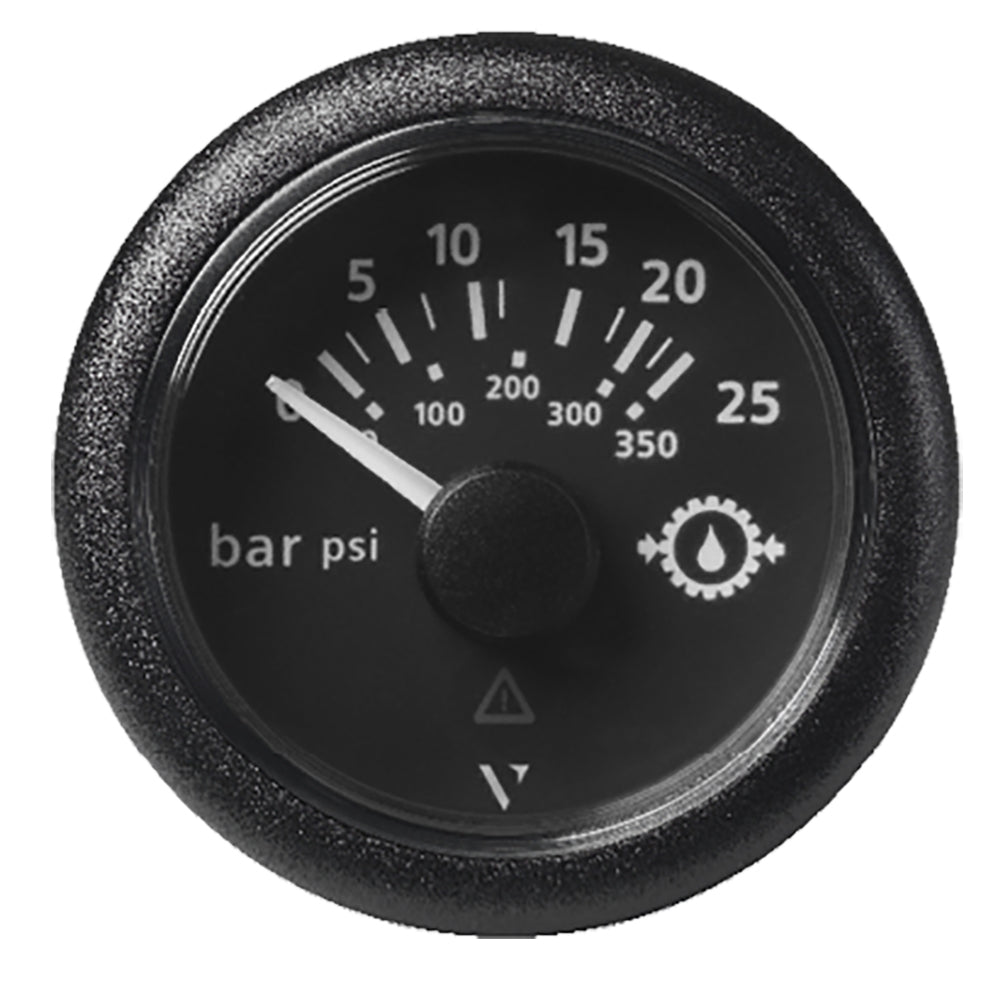 Veratron 52Mm (2-1/16'') Viewline Transmission Oil Pressure 25 Bar/350 Psi - Black Dial &Amp; Round Bezel,WBEEAB07B67MFBP