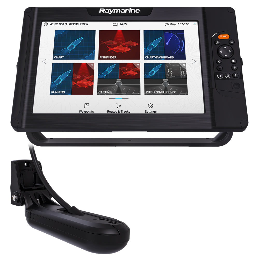 Raymarine Element 12 Hv Combo W/Hv-100 Transom Mount Transducer &Amp; Lighthouse North America Chart,WBEEAA001346143