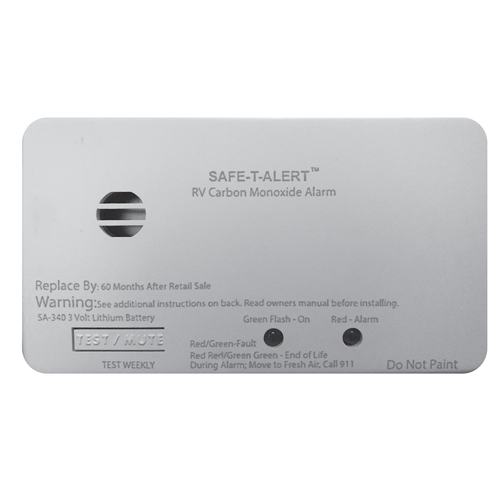 Safe-T-Alert Sa-340 White Rv Battery Powered Co Detector - Rectangle,WBAUVA001346185
