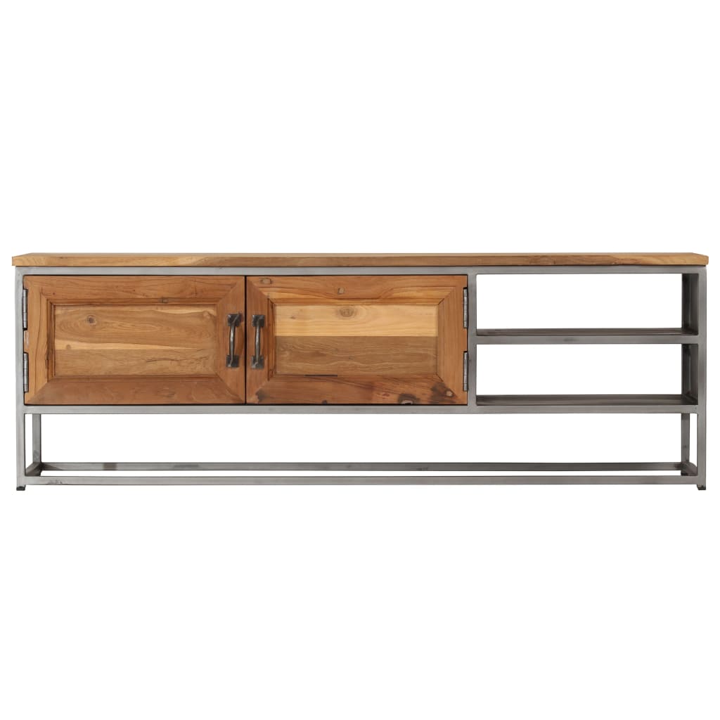 Vidaxl Tv Cabinet Recycled Teak And Steel 47.2''X11.8''X15.7''
