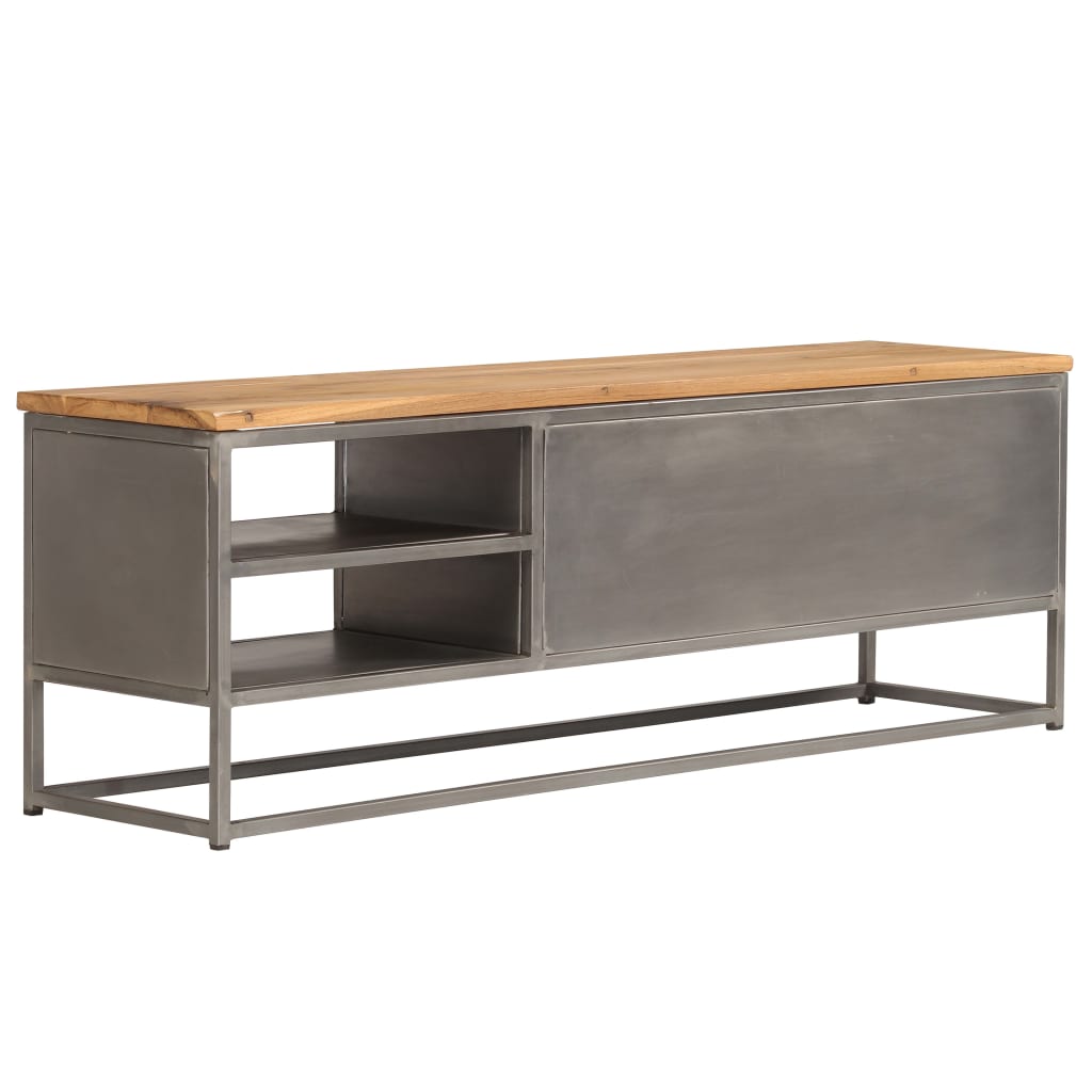 Vidaxl Tv Cabinet Recycled Teak And Steel 47.2''X11.8''X15.7''