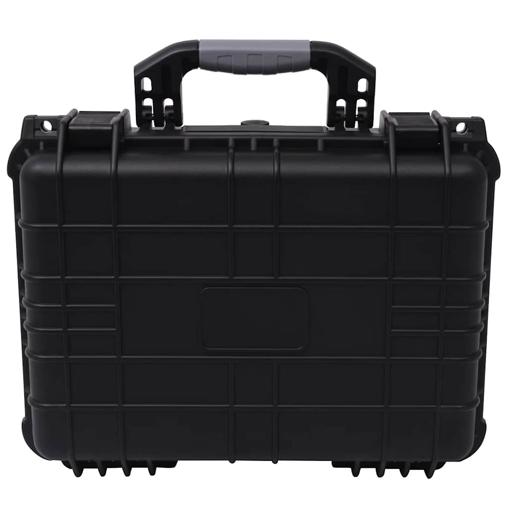 vidaXL Protective Case Black 16 inchx13 inchx6.9 inch