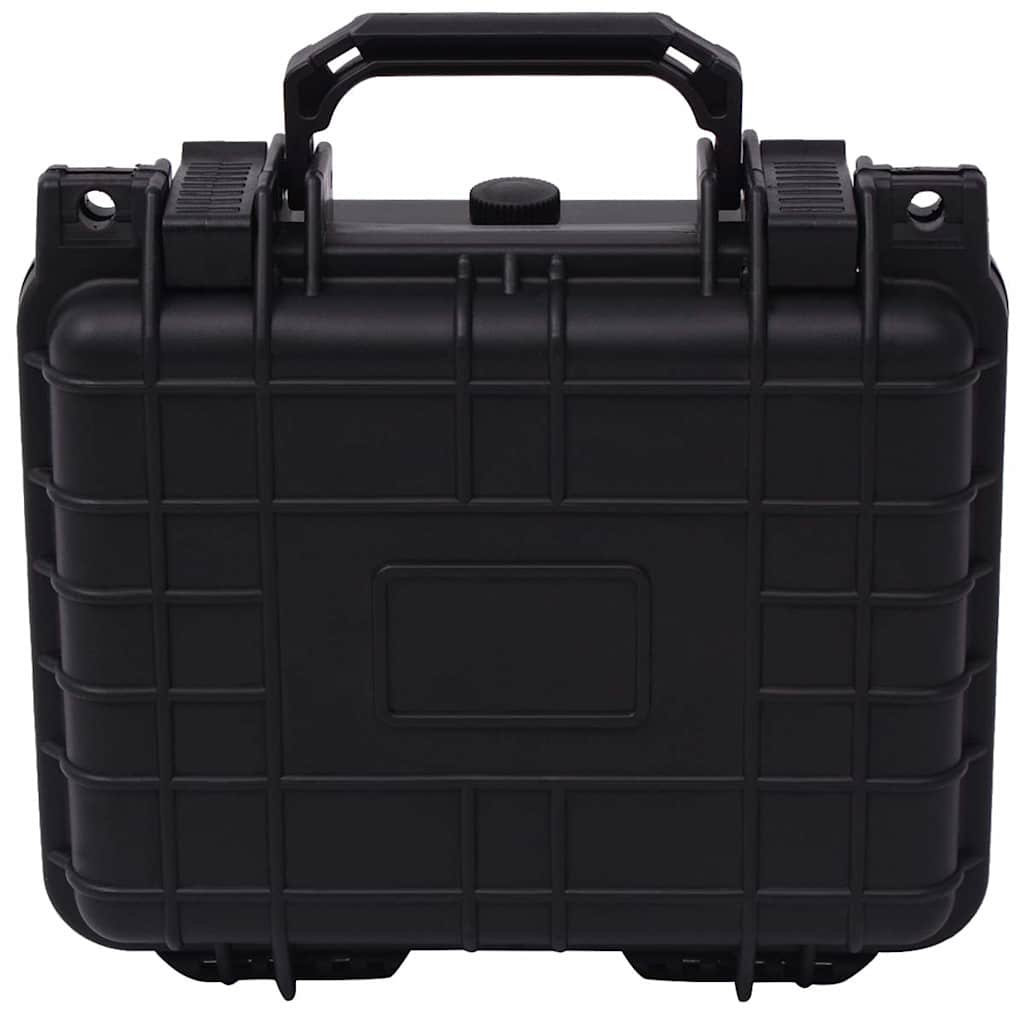 vidaXL Protective Case Black 10.6 inchx9.7 inchx4.9 inch