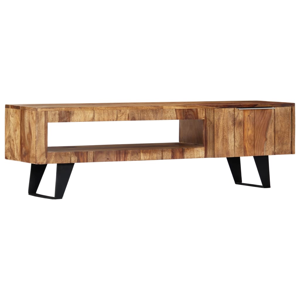 Vidaxl Tv Cabinet 55.1''X11.8''X15.7'' Solid Sheesham Wood