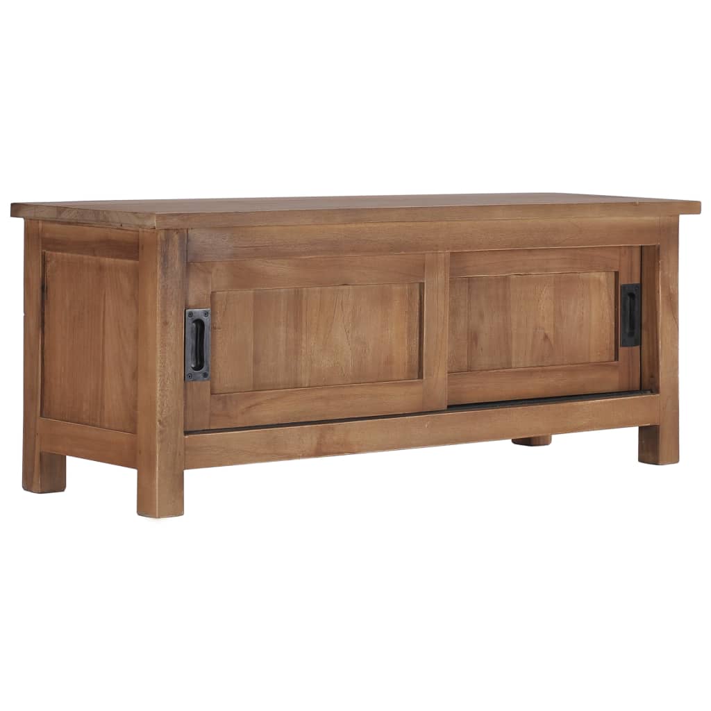 Vidaxl Tv Cabinet 35.4''X11.8''X13.8'' Solid Teak Wood