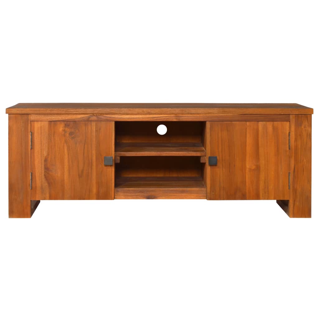 Vidaxl Tv Cabinet 43.3''X11.8''X15.7'' Solid Teak Wood