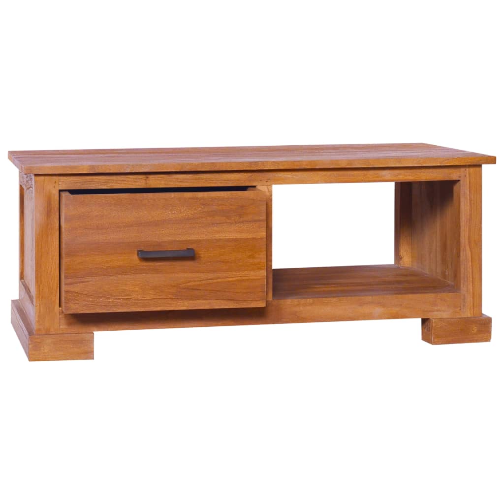 Vidaxl Tv Cabinet 35.4''X19.7''X14.6'' Solid Teak Wood