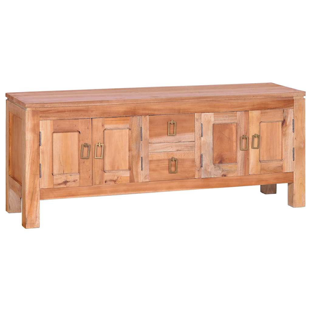 Vidaxl Tv Cabinet 43.3inchX11.8inchX17.7inch Solid Mahogany Wood