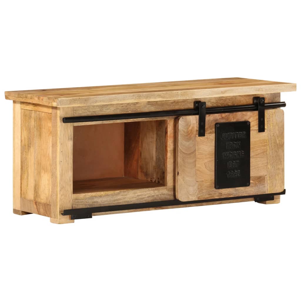 Vidaxl Tv Cabinet 35.4''X13.8''X15.7'' Solid Mango Wood