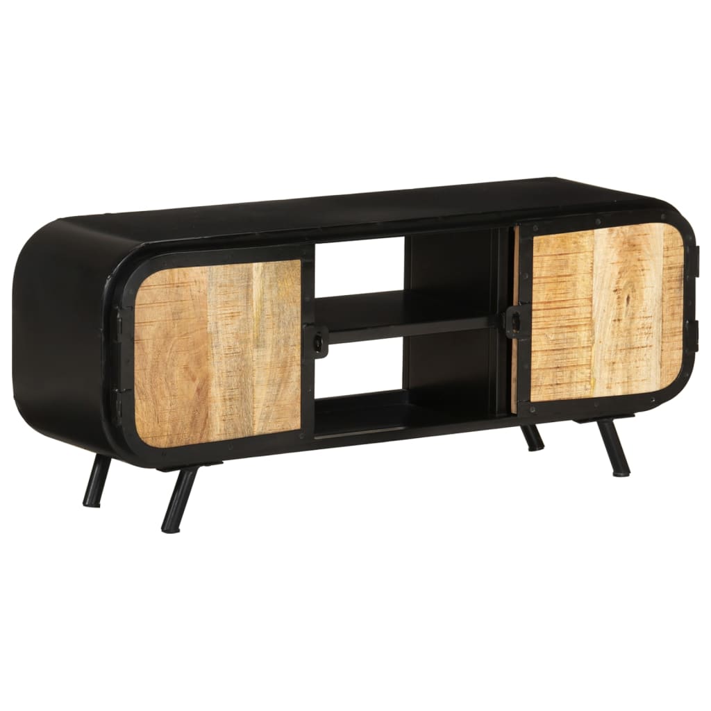 Vidaxl Tv Cabinet 43.3''X11.8''X17.7'' Rough Mango Wood