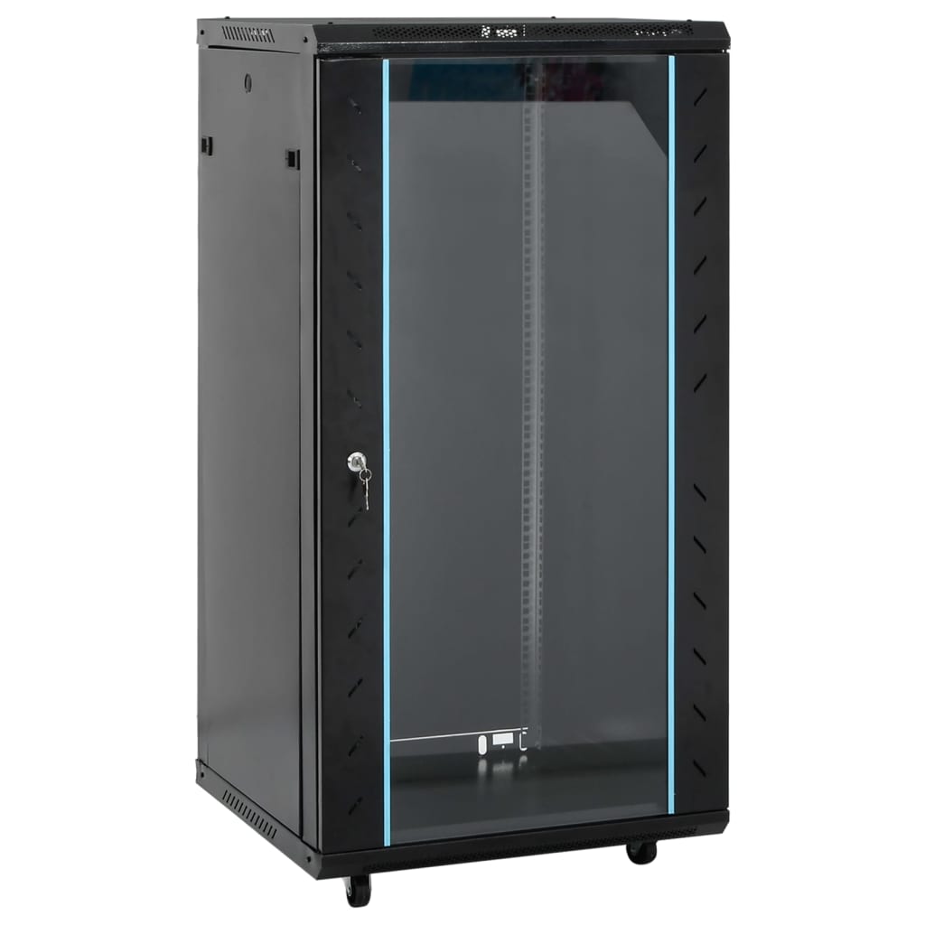 Vidaxl 22U Network Cabinet With Swivel Feet 19 Ip20 23.6X23.6X47.2