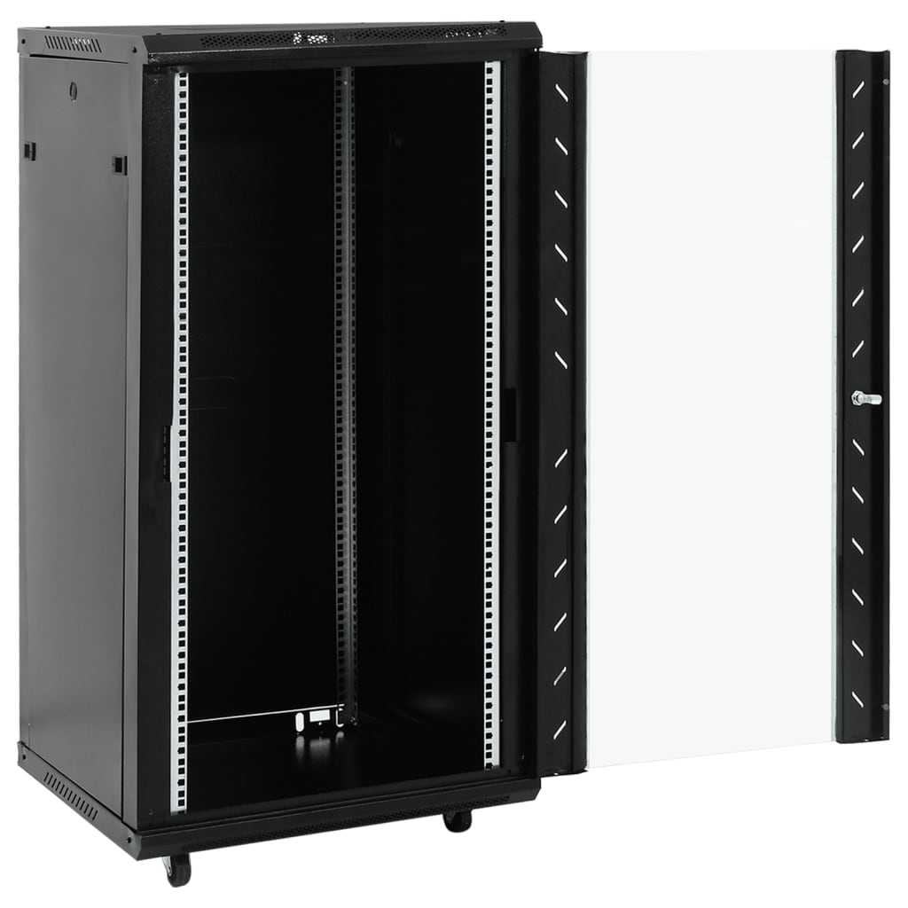 Vidaxl 22U Network Cabinet With Swivel Feet 19 Ip20 23.6X23.6X47.2