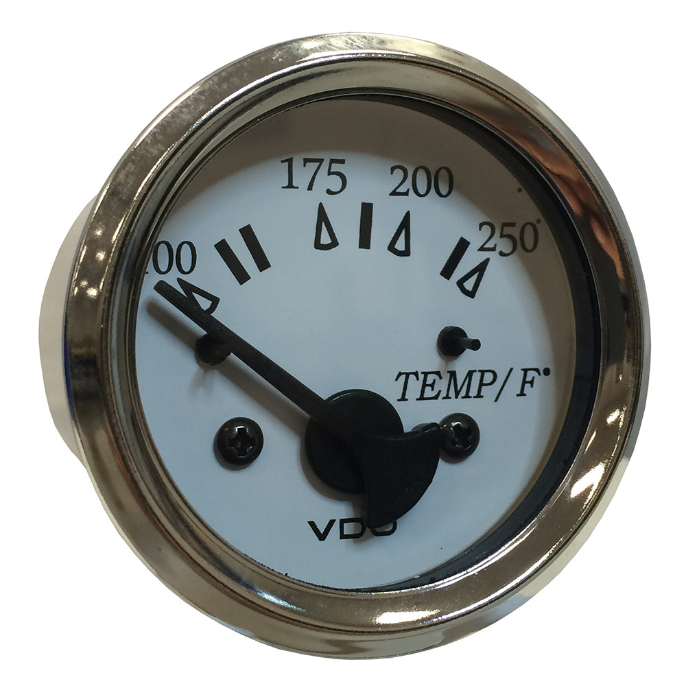 Vdo Cockpit Marine 52Mm (2-1/16'') Water Temp. Gauge - 0-250&Deg;F - White Dial/Chrome Bezel,WBEEAB0BN4HR8J8