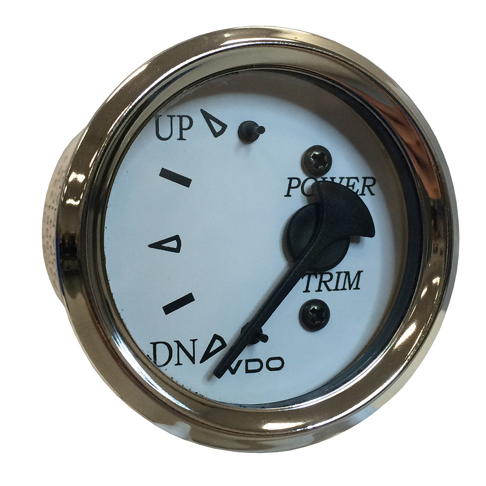 Vdo Cockpit Marine 52Mm (2-1/16'') Trim Gauge F/Johnson/Envinrude Engines - White Dial/Chrome Bezel,WBEEAB08X4YMCC8