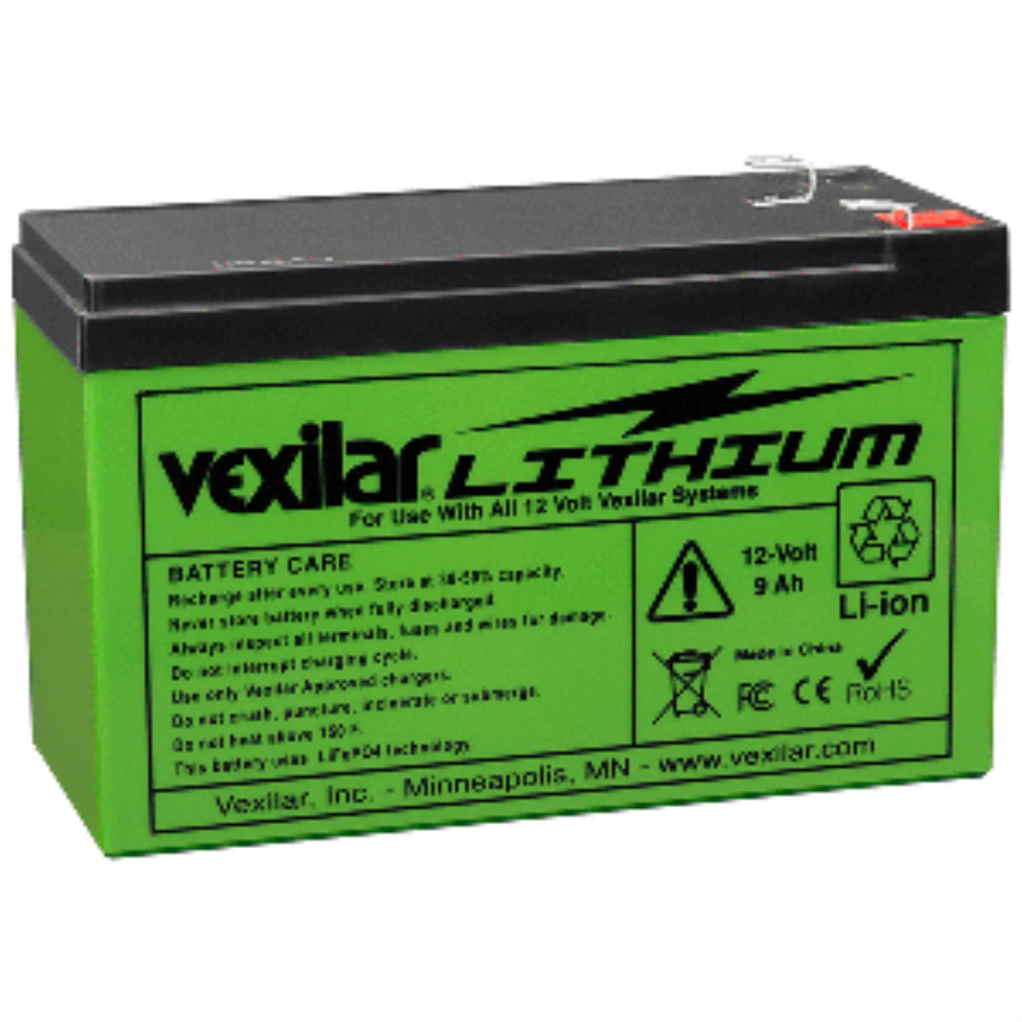 Vexilar 12V Lithium Ion Battery,WBAUVB08MWX65Z9