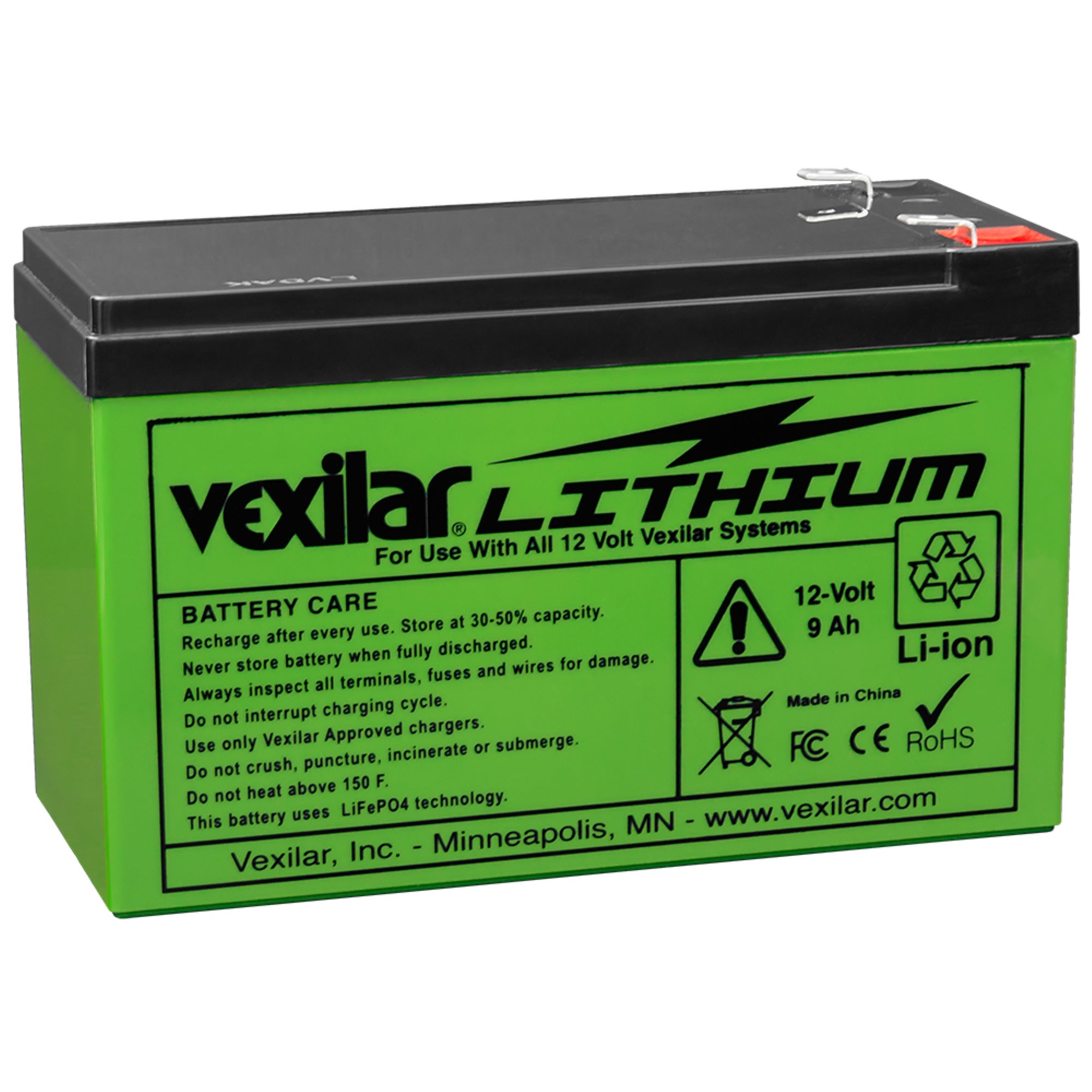 Vexilar 12V Lithium Ion Battery,WBAUVB08MWX65Z9