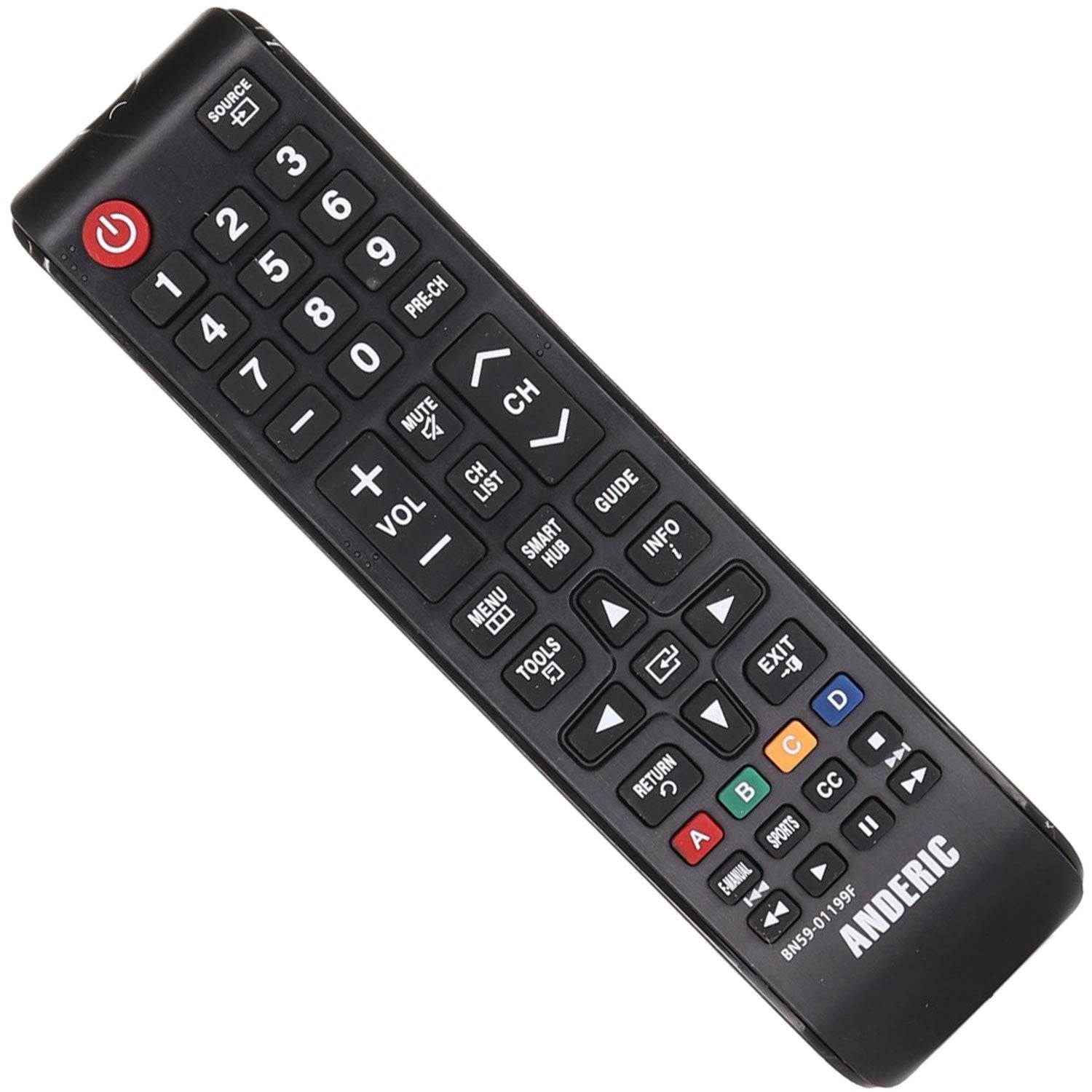 Anderic Substitute For Samsung AA59-00721A TV Remote Control - AA5900721A [BN5901199F]