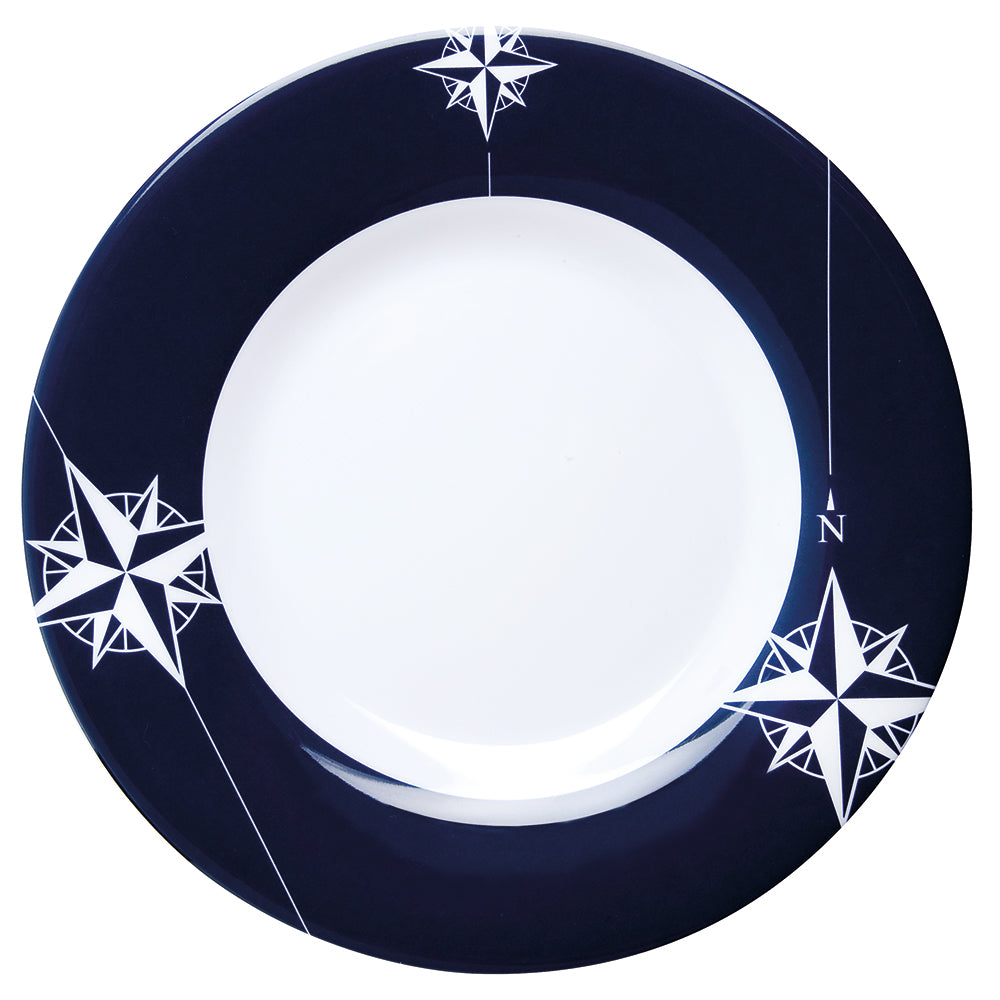 Marine Business Melamine Non-Slip, Flat, Round Dinner Plate - Northwind - 10'' Set Of 6,WBAUVA001346247