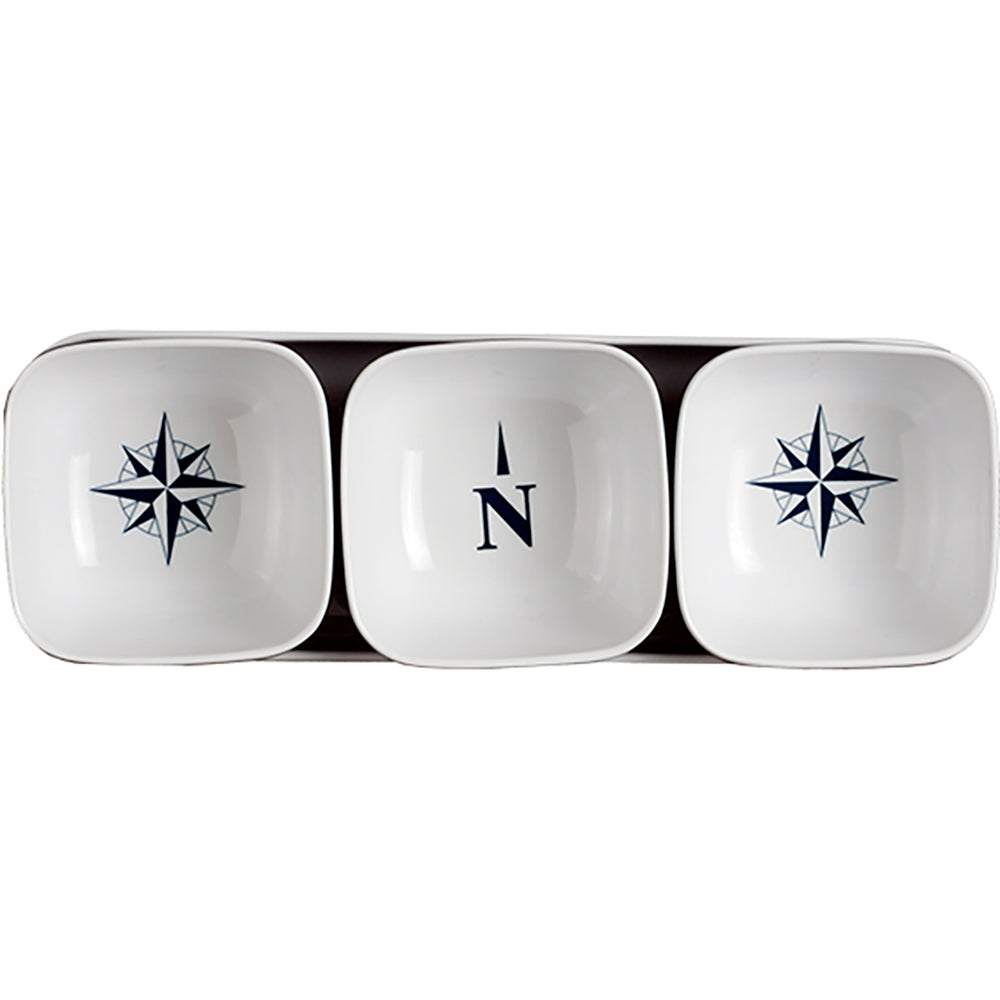 Marine Business Melamine Snack Set - Northwind - Set Of 4,WBAUVA001346252