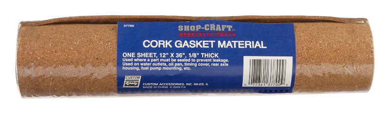 GASKET CORK 12 inchX36 inchX1/8 inch (Pack of 1)
