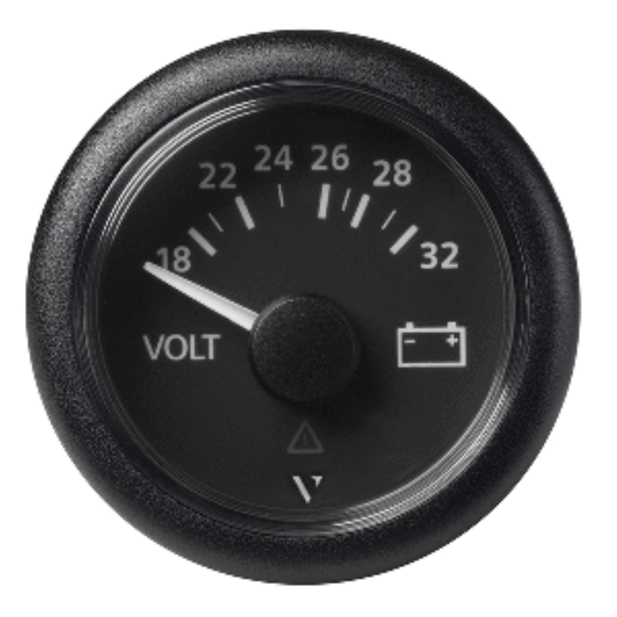 Veratron 52Mm (2-1/16'') Viewline Voltmeter 18-32V - Black Dial &Amp; Bezel,WBAUVB07B66K9D9
