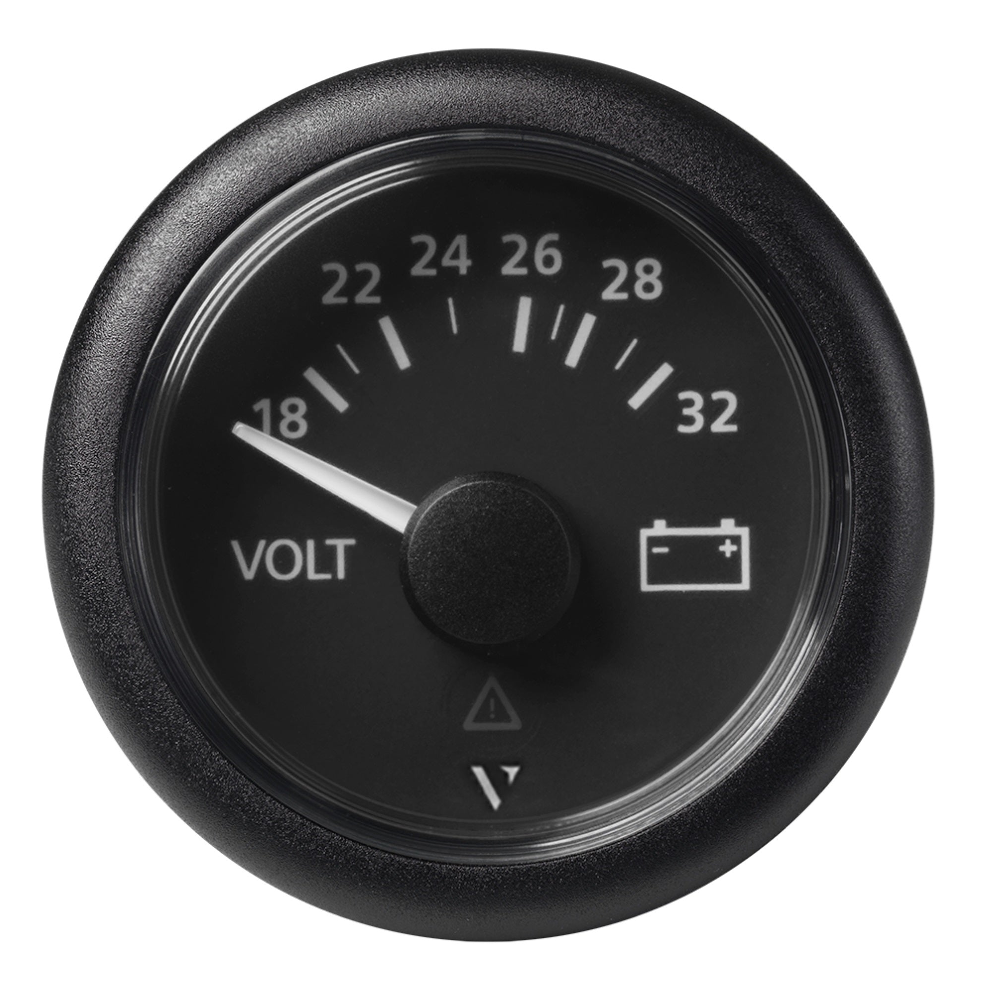Veratron 52Mm (2-1/16'') Viewline Voltmeter 18-32V - Black Dial &Amp; Bezel,WBAUVB07B66K9D9