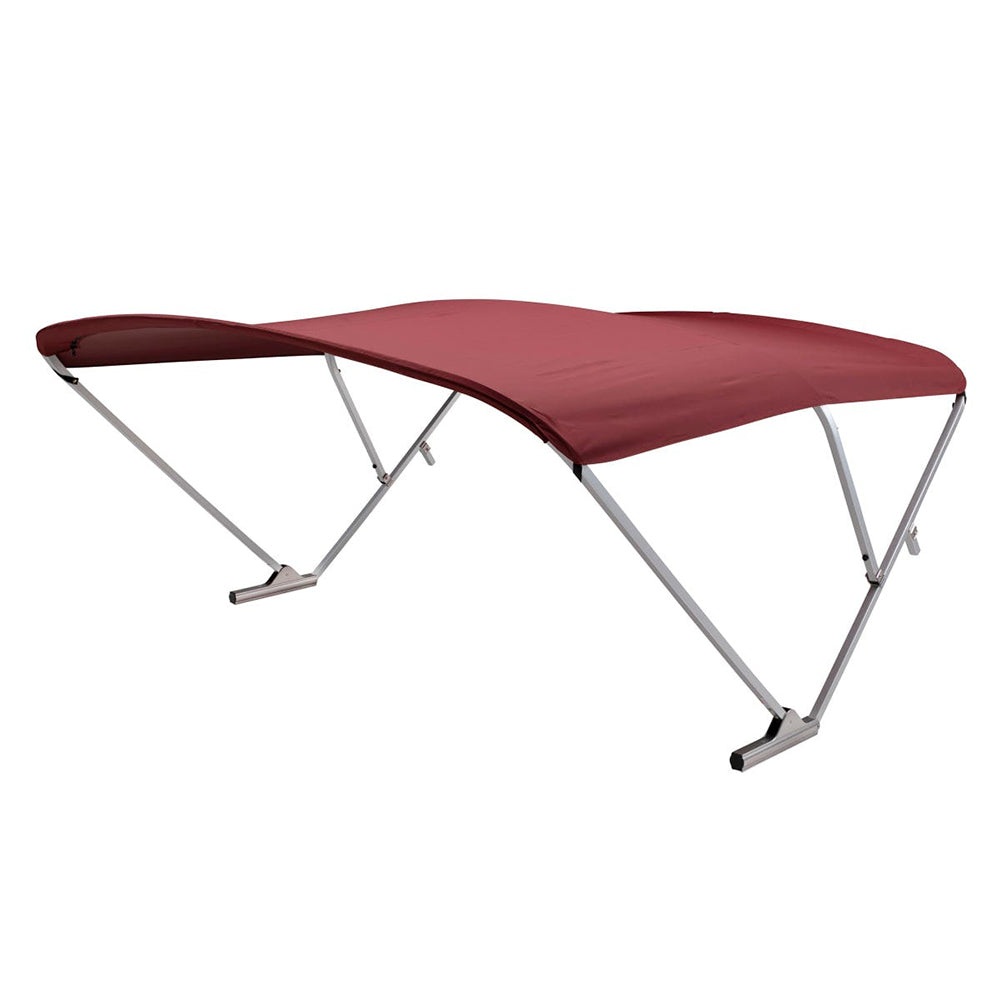Sureshade Power Bimini - Clear Anodized Frame - Burgandy Fabric,WBHOMB084YGPZPX